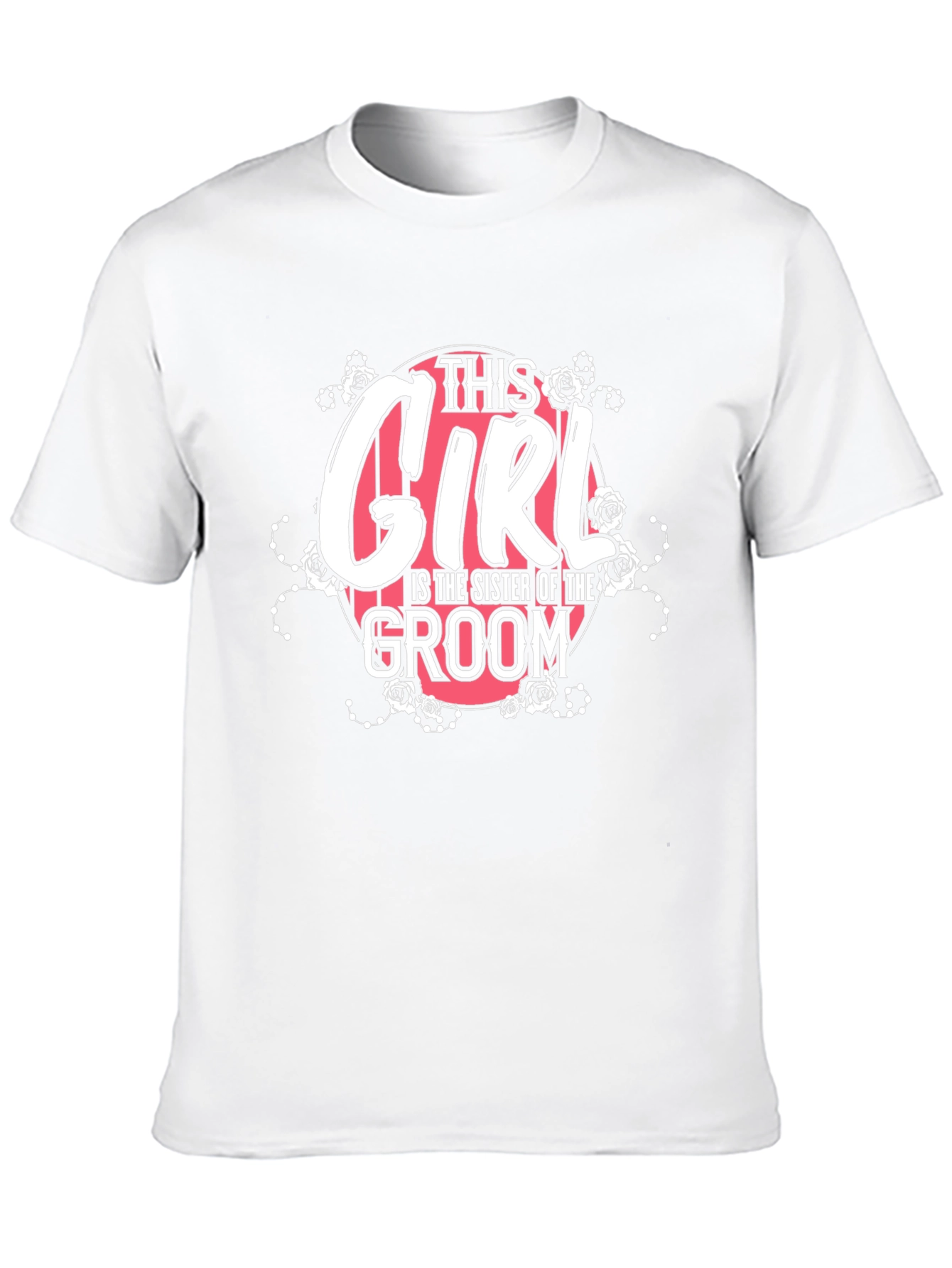 Sister of the Groom T-Shirt - Floral Design