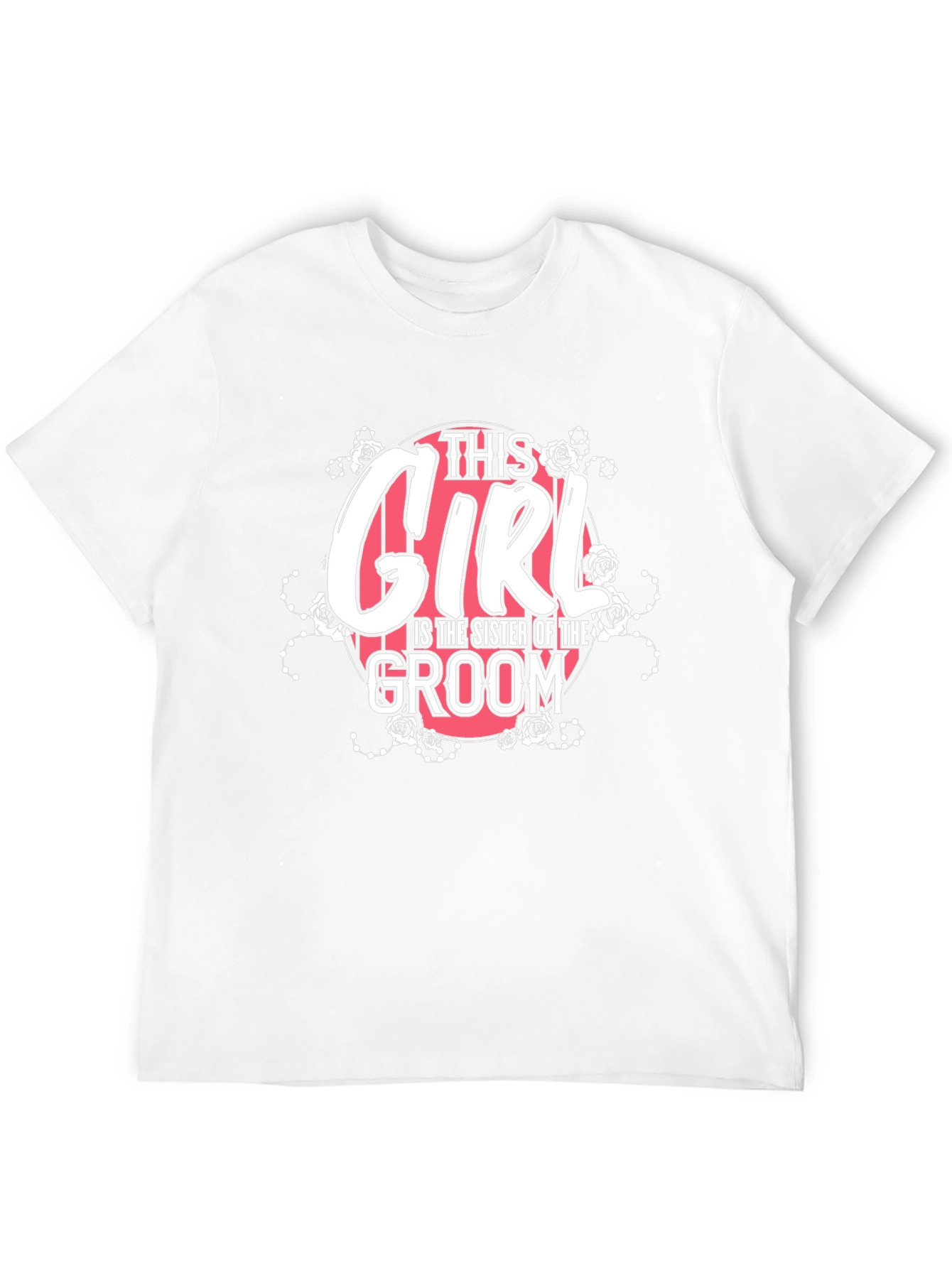 Sister of the Groom T-Shirt - Floral Design