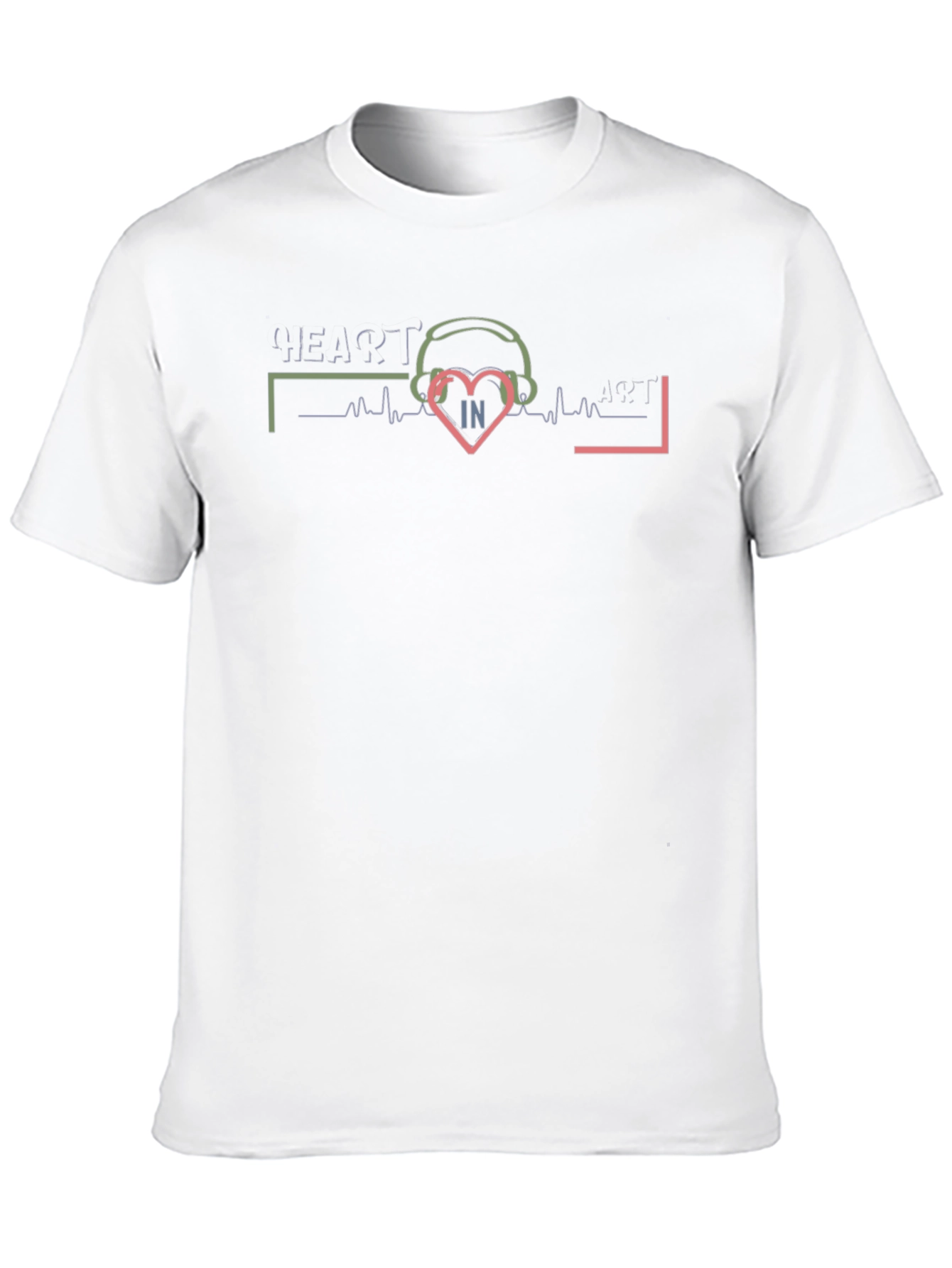 Heart in Art Black Graphic T-Shirt