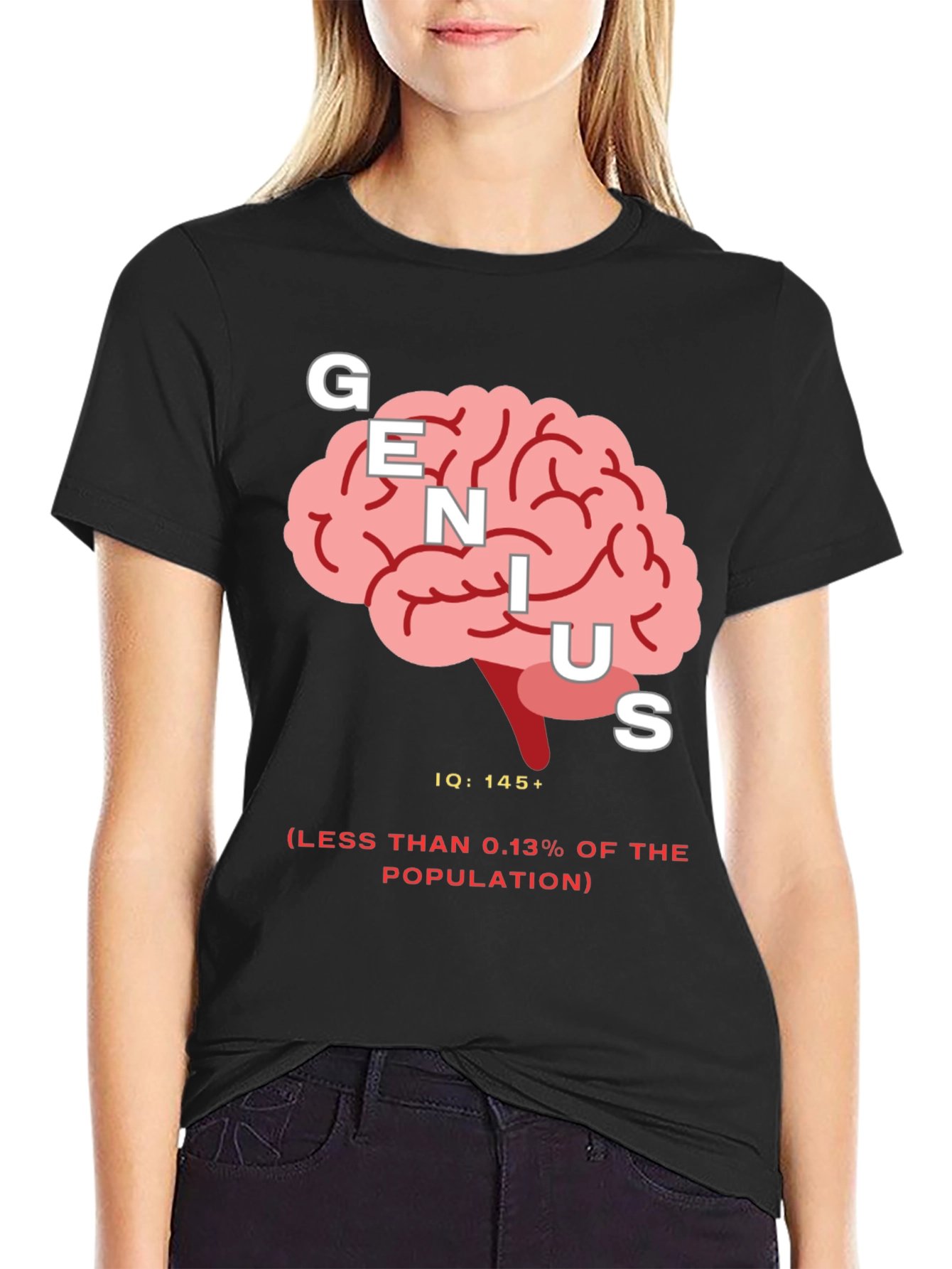 Genius IQ Brain Graphic Tee
