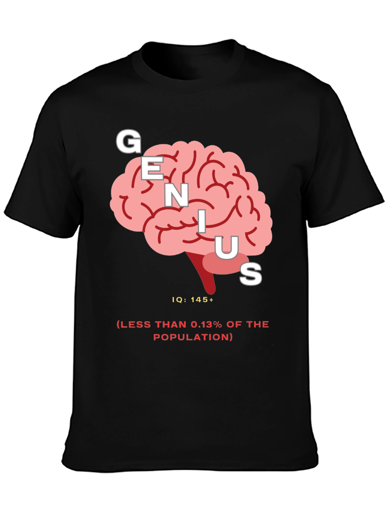 Genius IQ Brain Graphic Tee