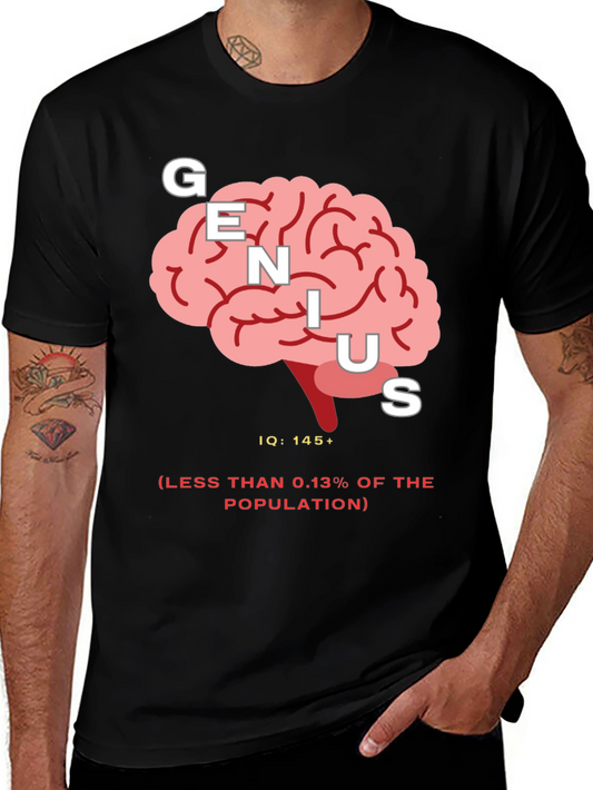 Genius IQ Brain Graphic Tee