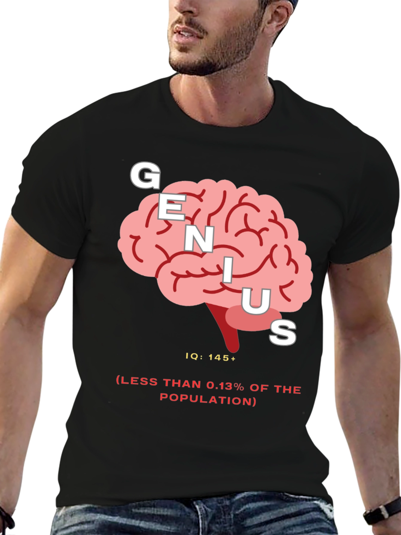 Genius IQ Brain Graphic Tee