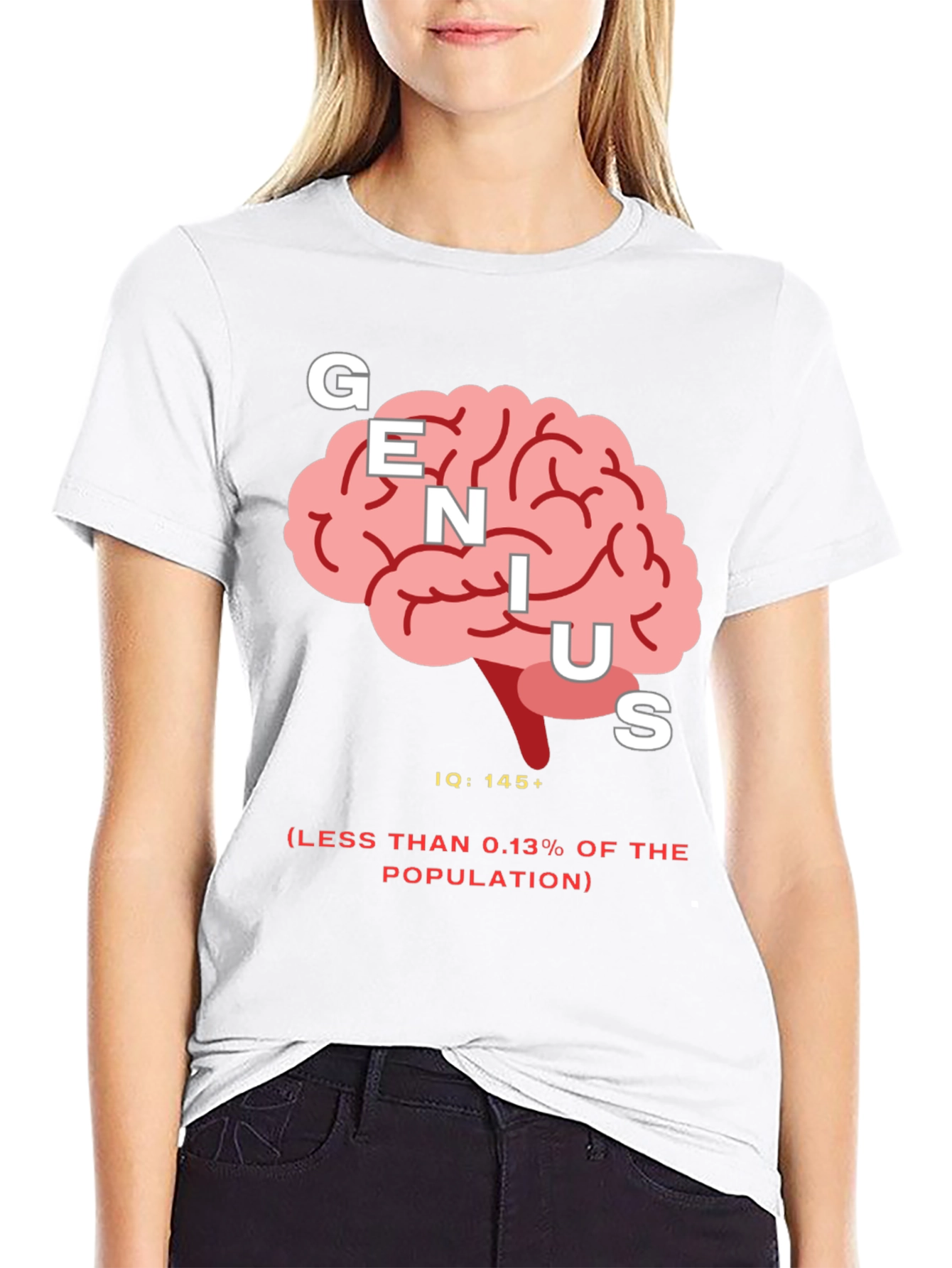 Genius IQ Brain Graphic Tee