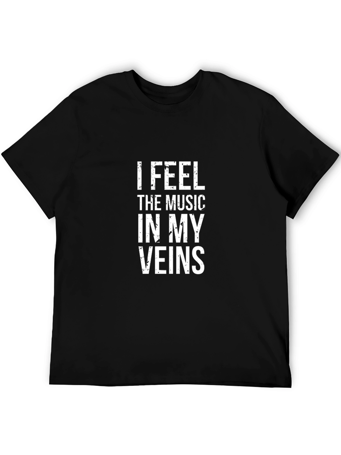 Music Lovers Black Cotton Tee