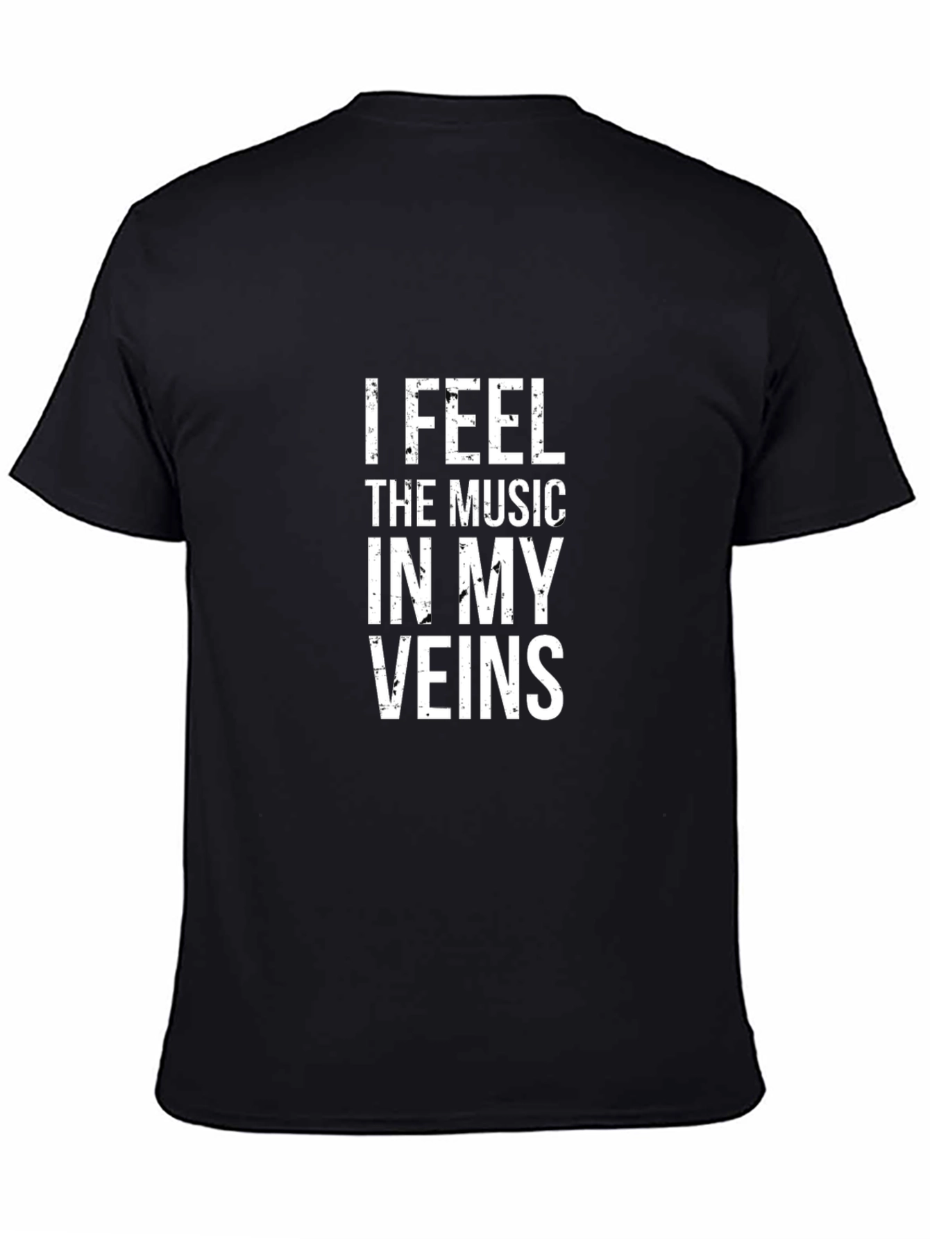 Music Lovers Black Cotton Tee