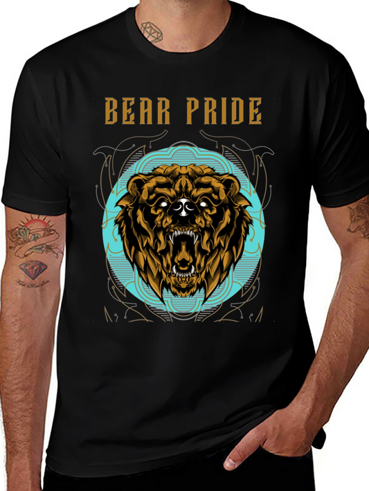 Bear Pride Graphic T-Shirt - Fierce Animal Design
