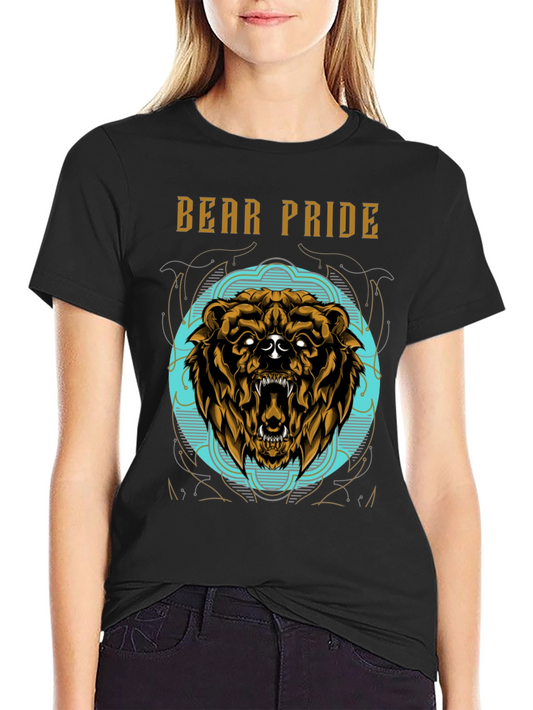 Bear Pride Graphic T-Shirt - Fierce Animal Design