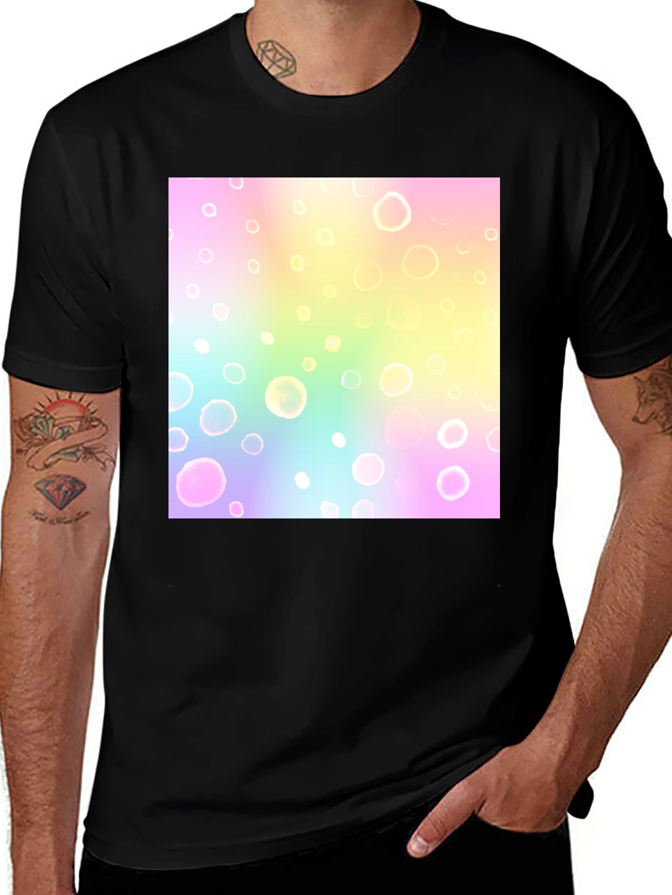 Pastel Bubbles Graphic Tee