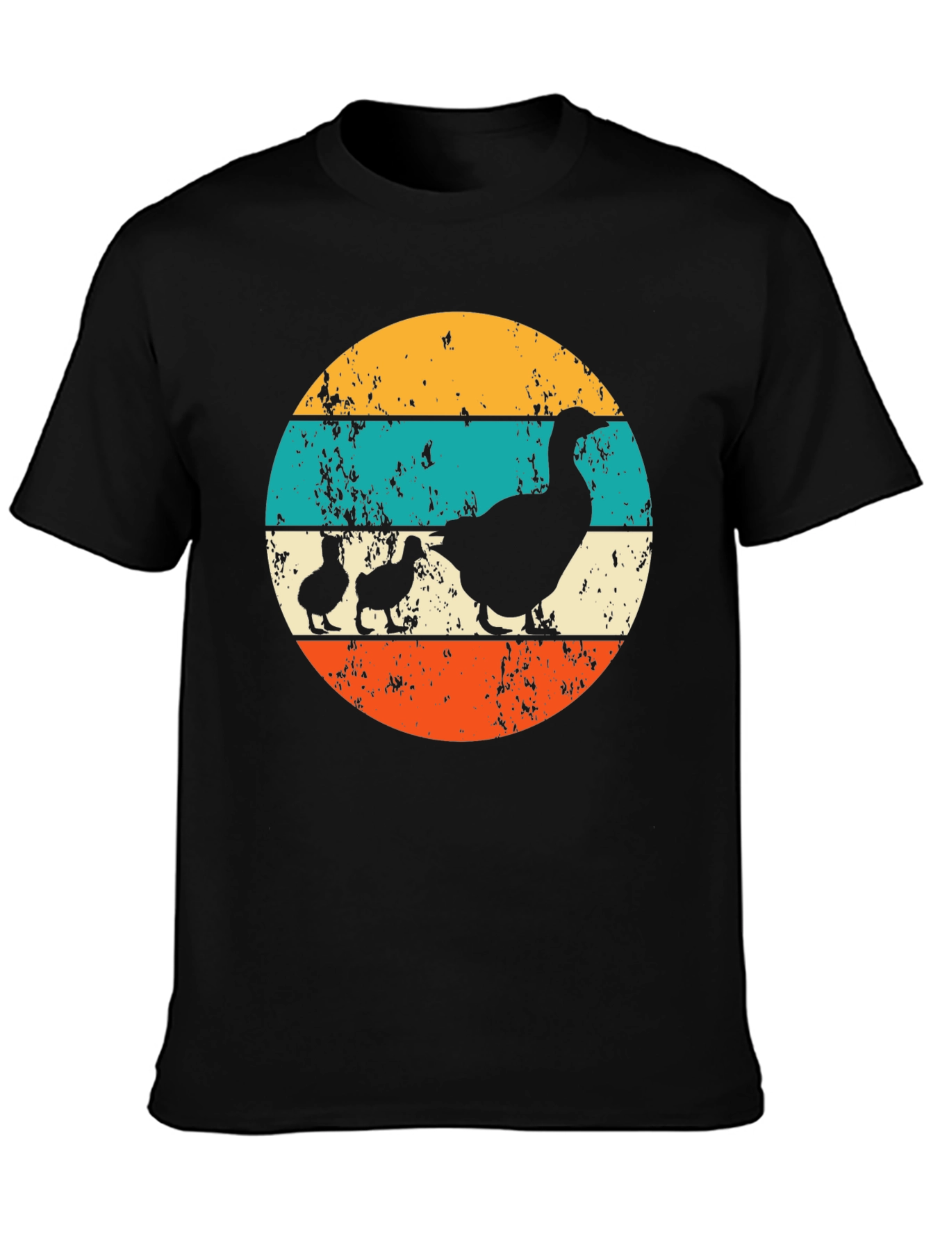 Retro Goose and Ducklings Graphic Tee