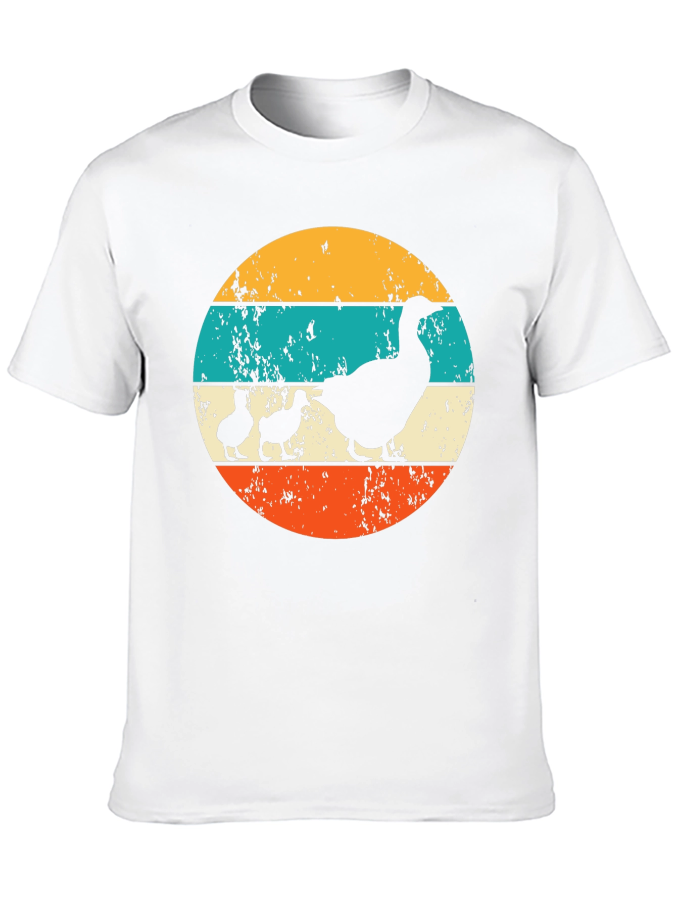 Retro Goose and Ducklings Graphic Tee