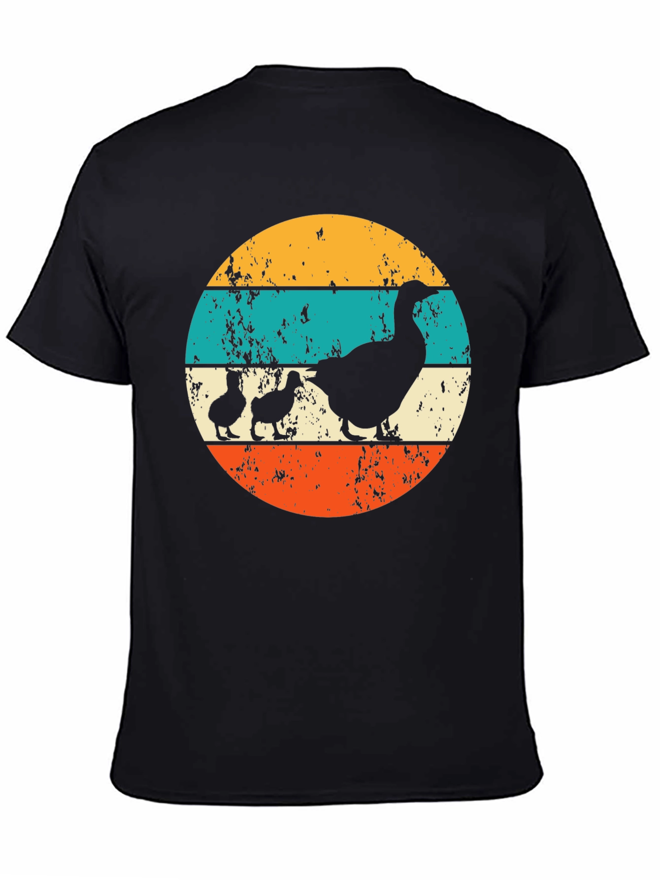 Retro Goose and Ducklings Graphic Tee
