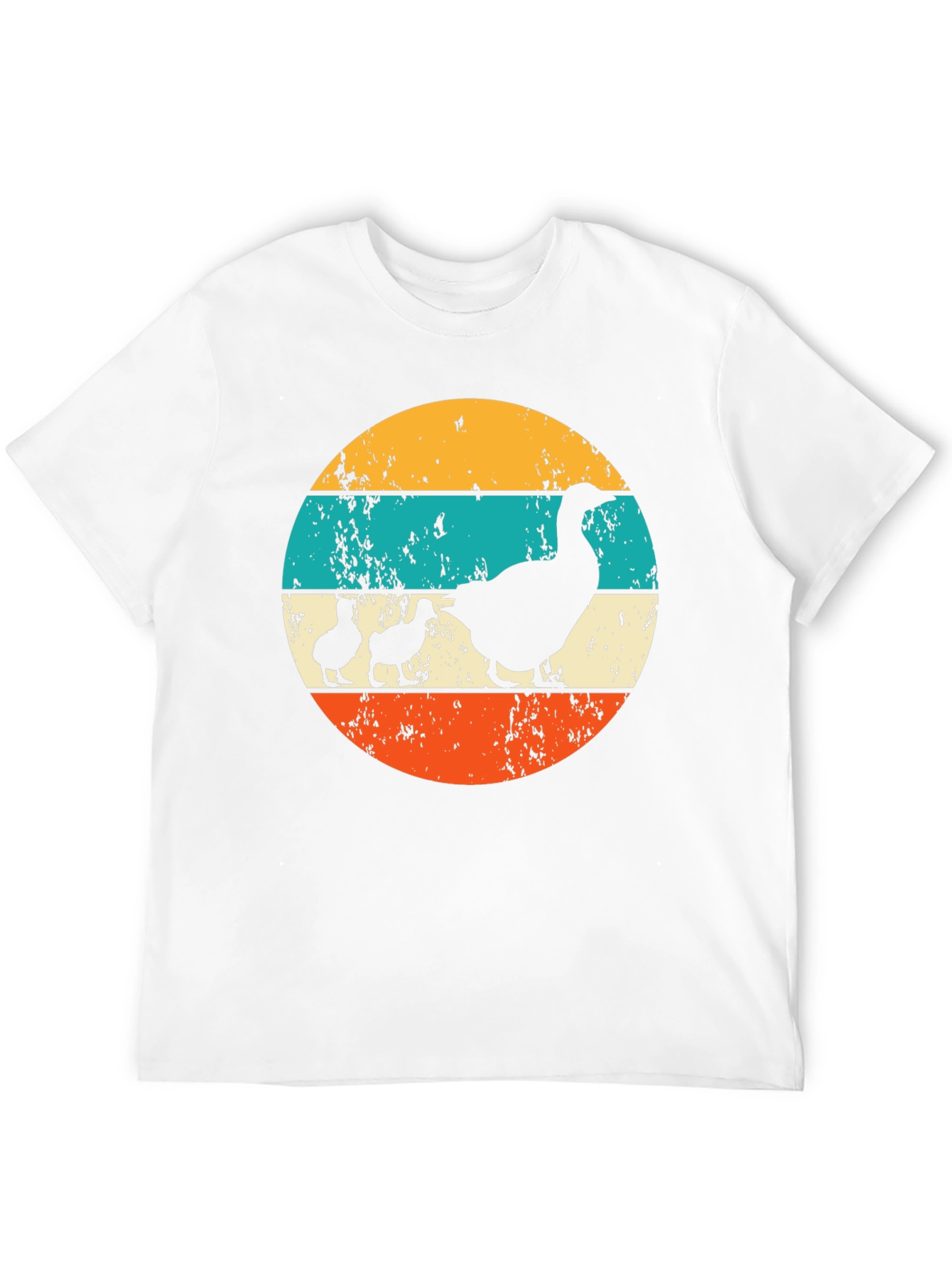 Retro Goose and Ducklings Graphic Tee