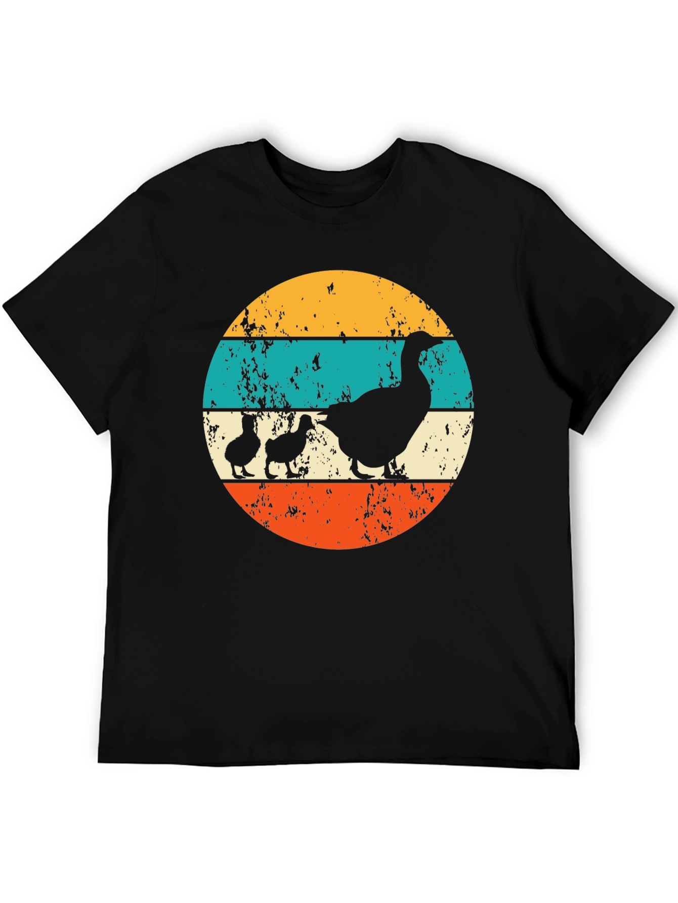Retro Goose and Ducklings Graphic Tee