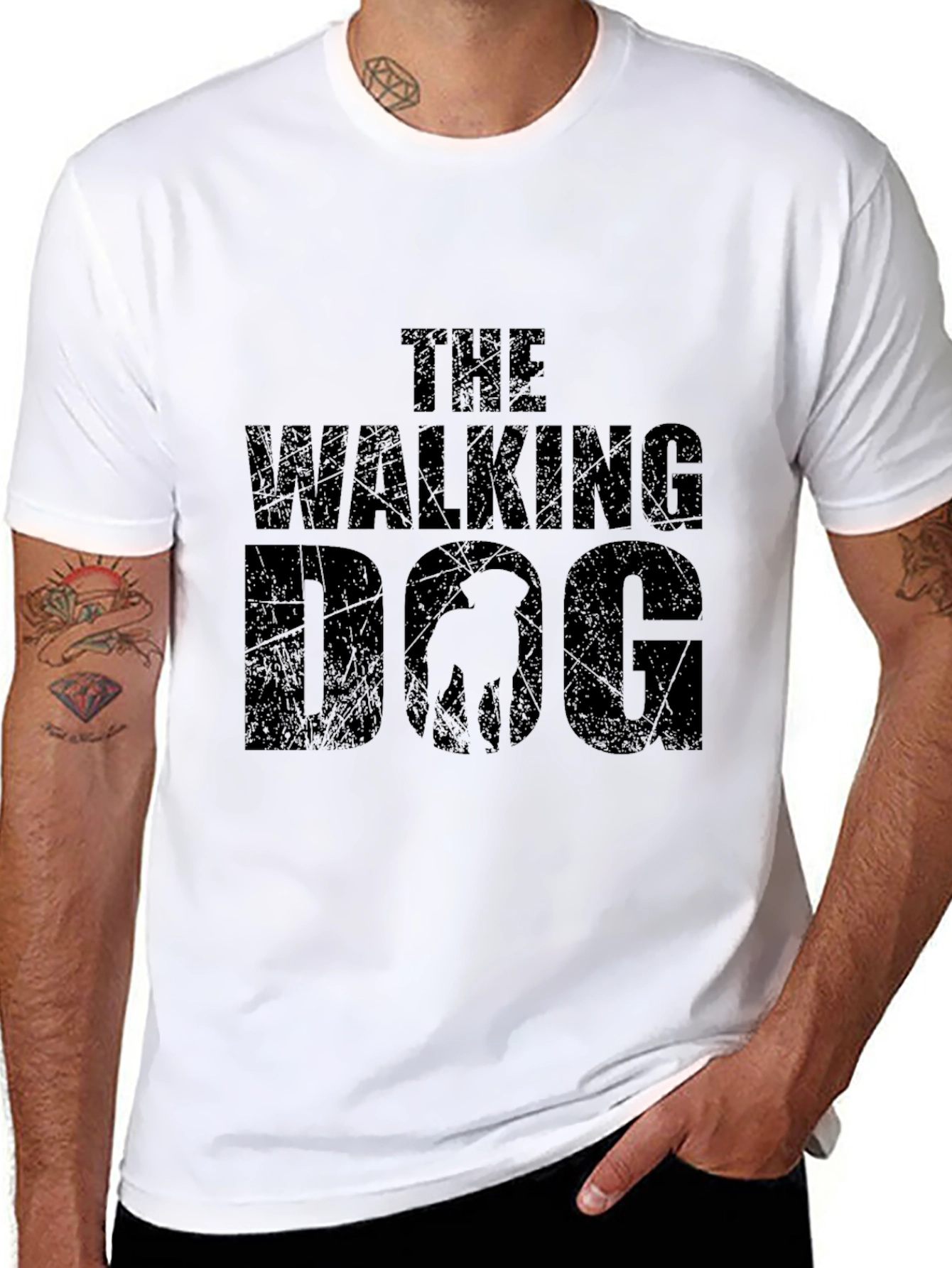 The Walking Dog T-Shirt - Black Graphic Tee