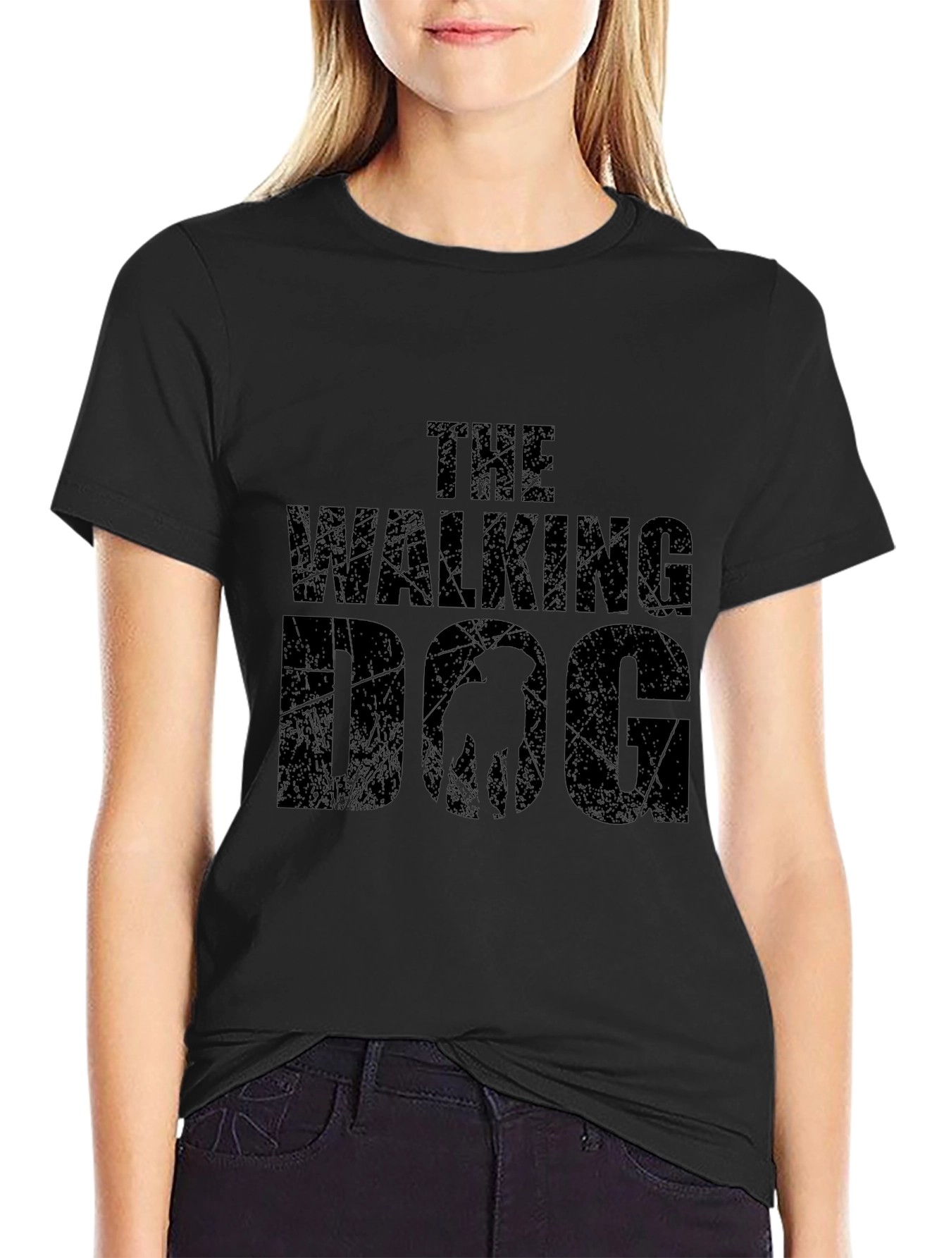 The Walking Dog T-Shirt - Black Graphic Tee