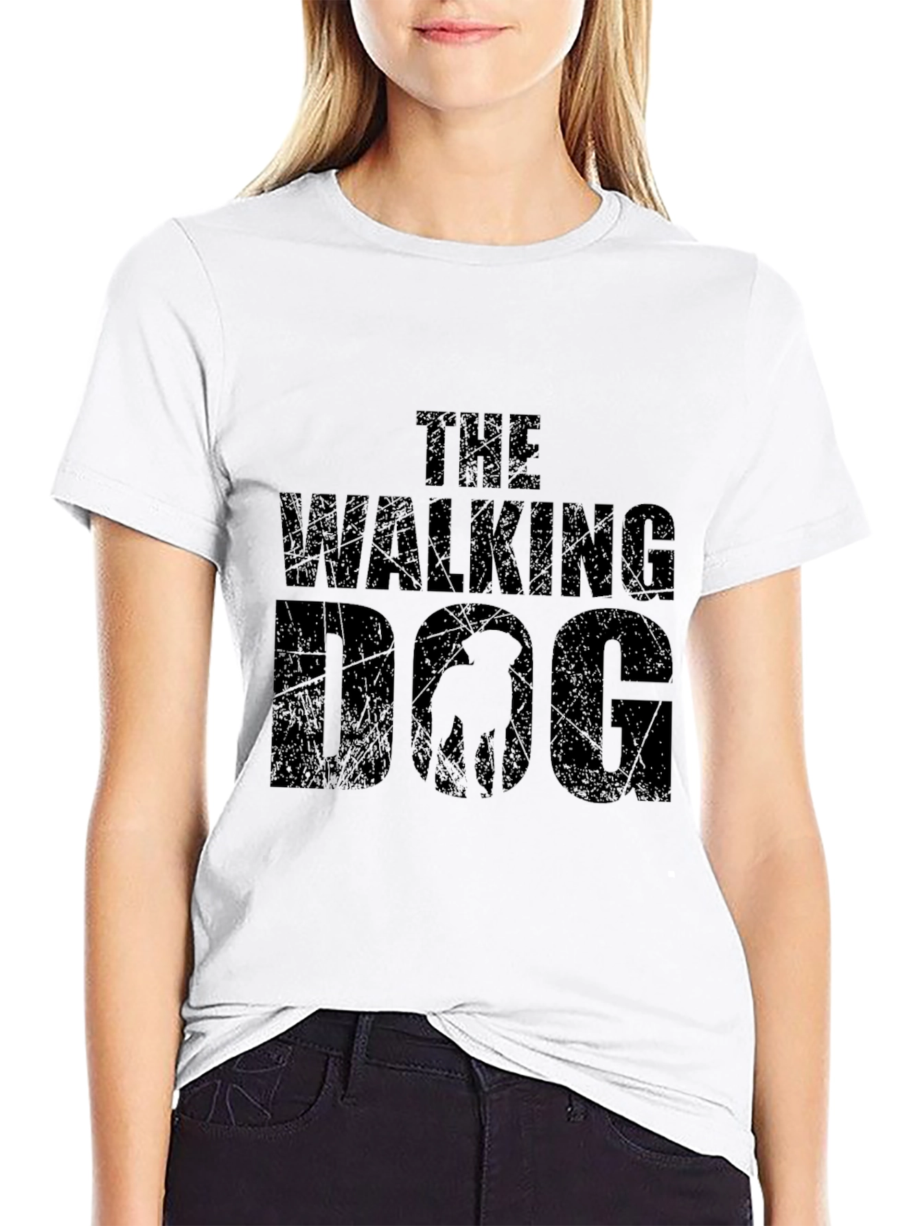 The Walking Dog T-Shirt - Black Graphic Tee
