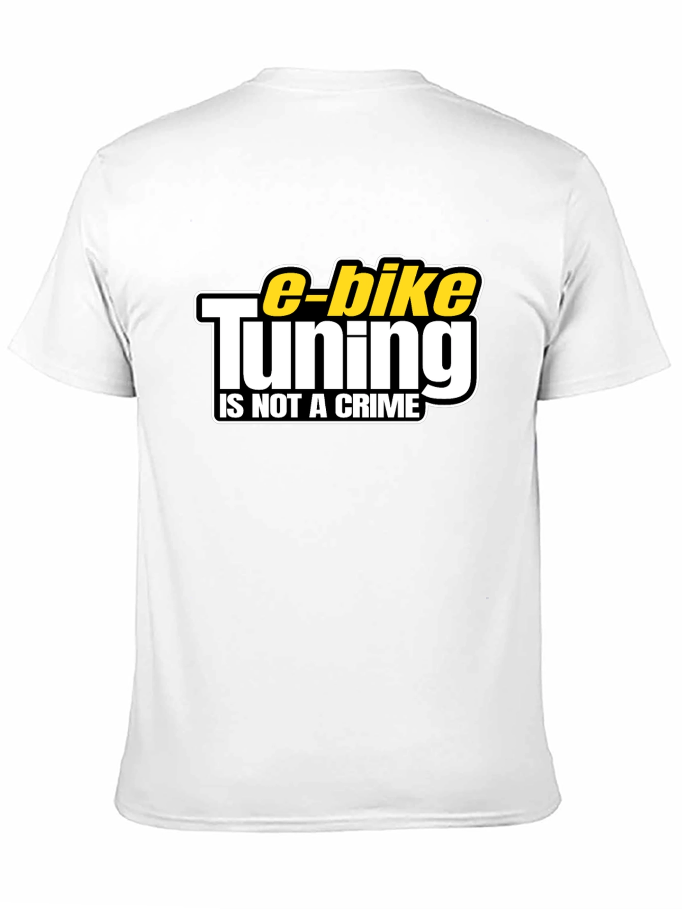 E-Bike Tuning is Not a Crime Black T-Shirt