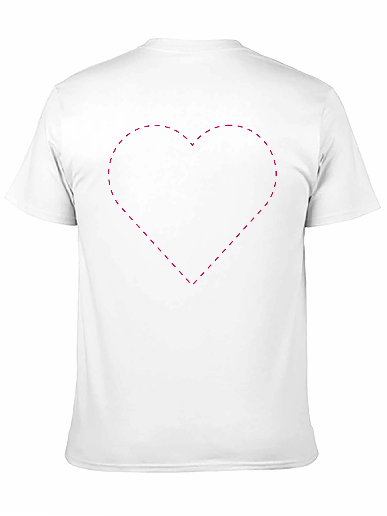 Black T-Shirt with Heart Outline