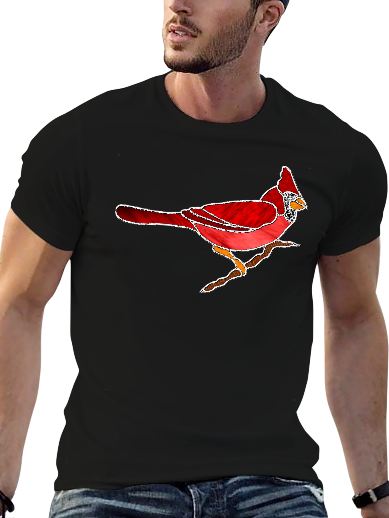 Cardinal Bird T-Shirt - Nature Inspired Graphic Tee