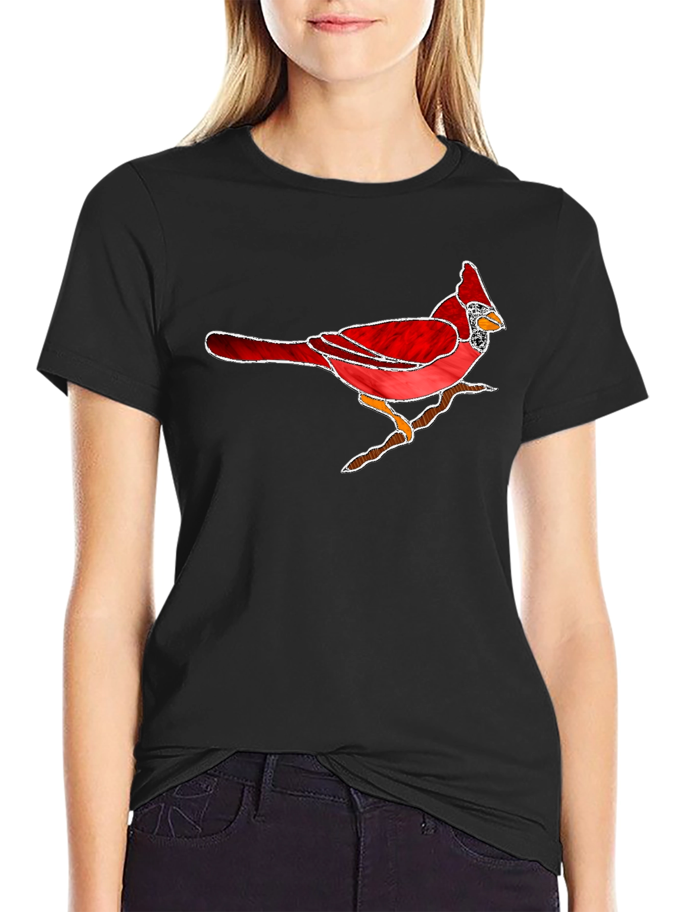 Cardinal Bird T-Shirt - Nature Inspired Graphic Tee