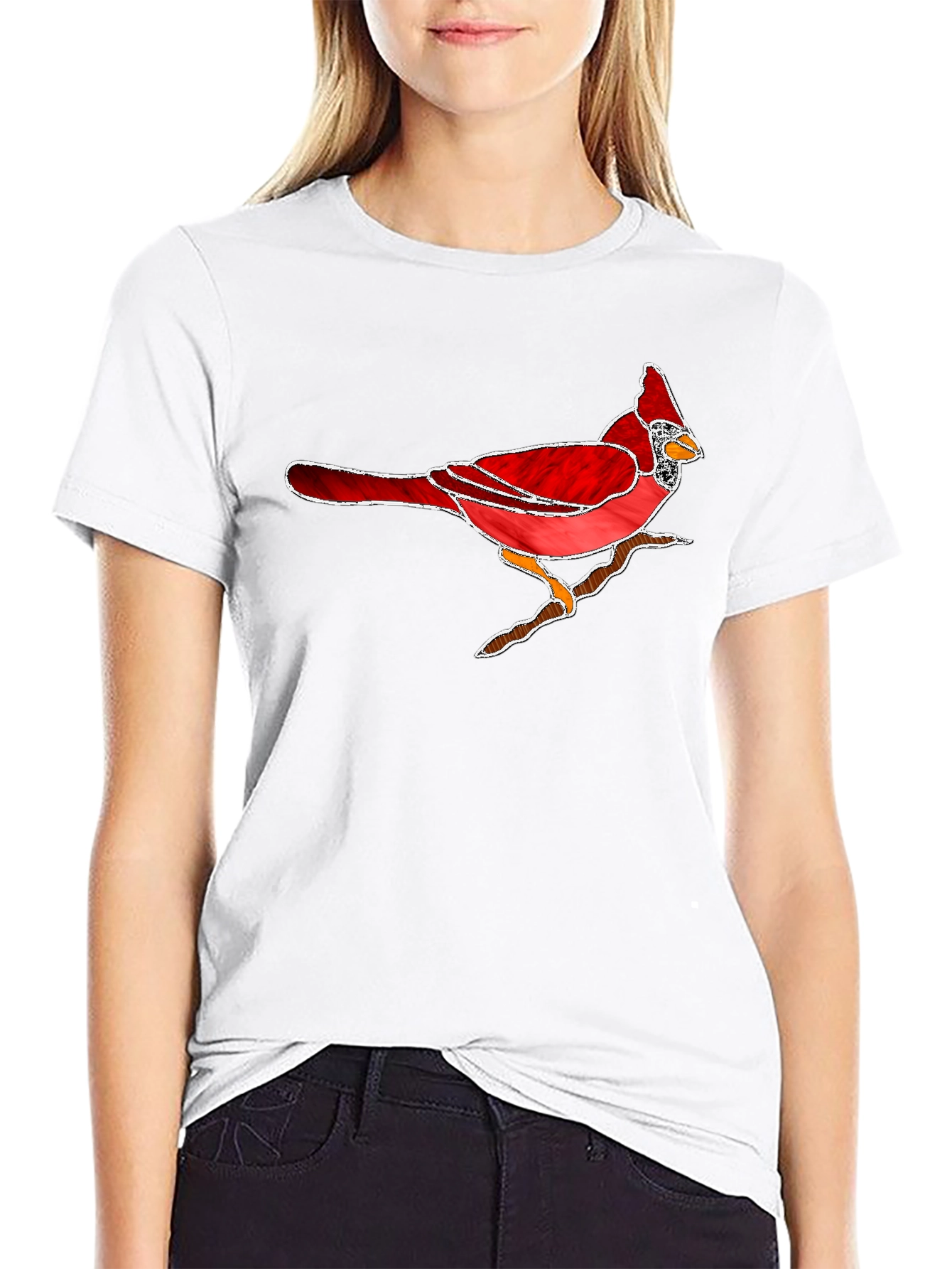 Cardinal Bird T-Shirt - Nature Inspired Graphic Tee