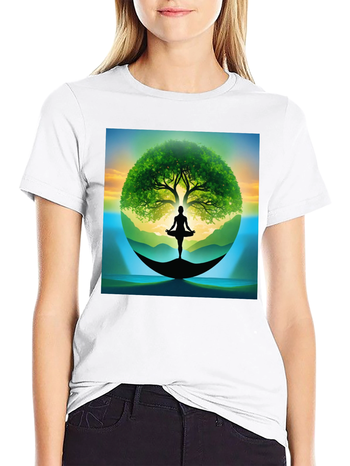 Zen Tree of Life Yoga T-Shirt