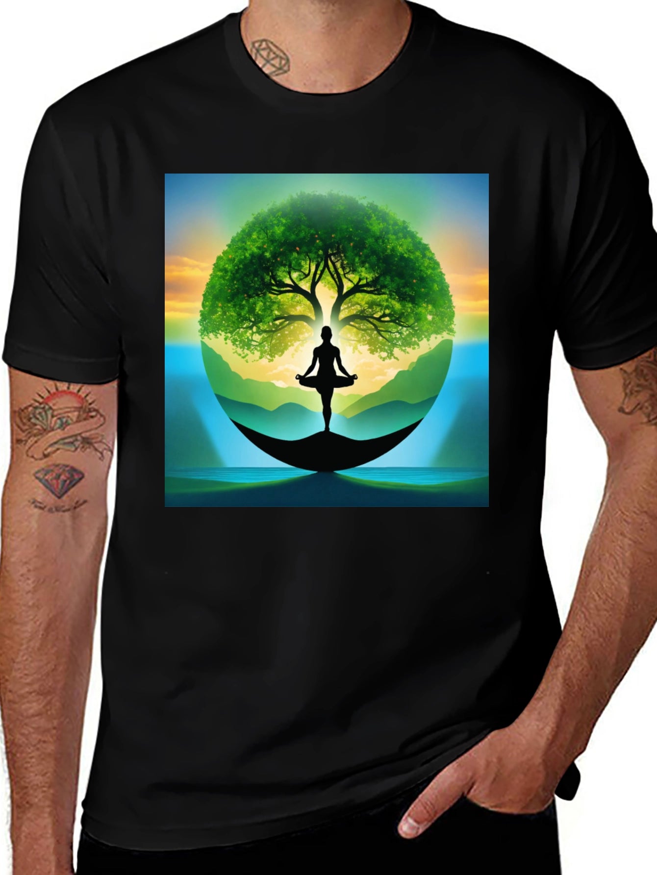 Zen Tree of Life Yoga T-Shirt