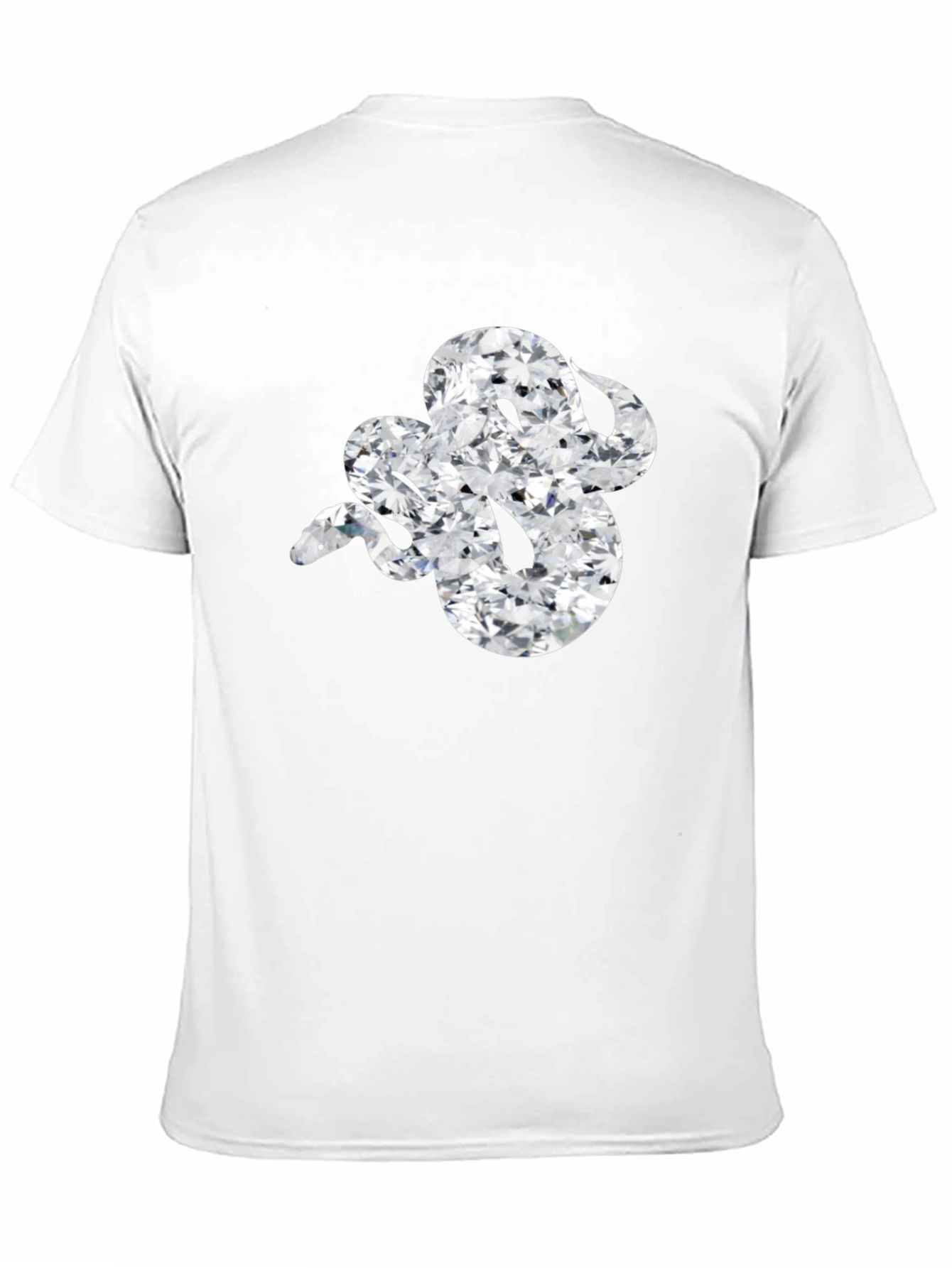 Diamond Snake Graphic Tee - Sleek Black