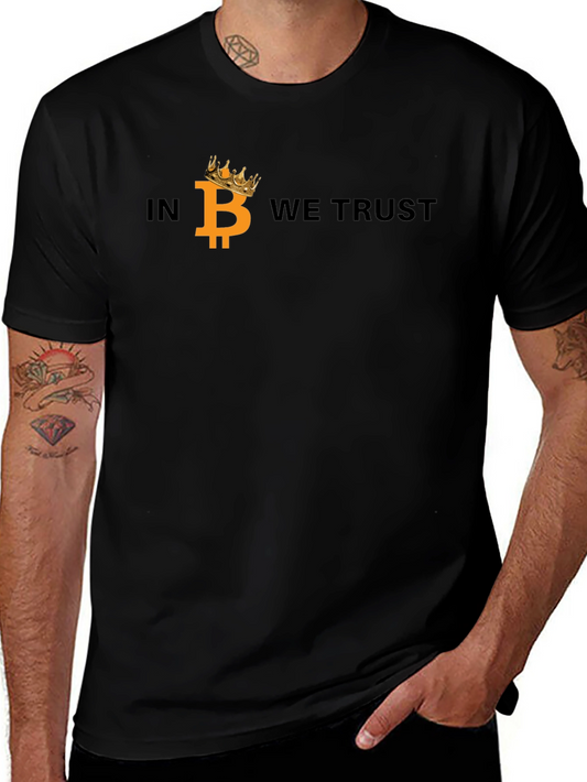 Bitcoin King T-Shirt - In B We Trust Crypto Tee