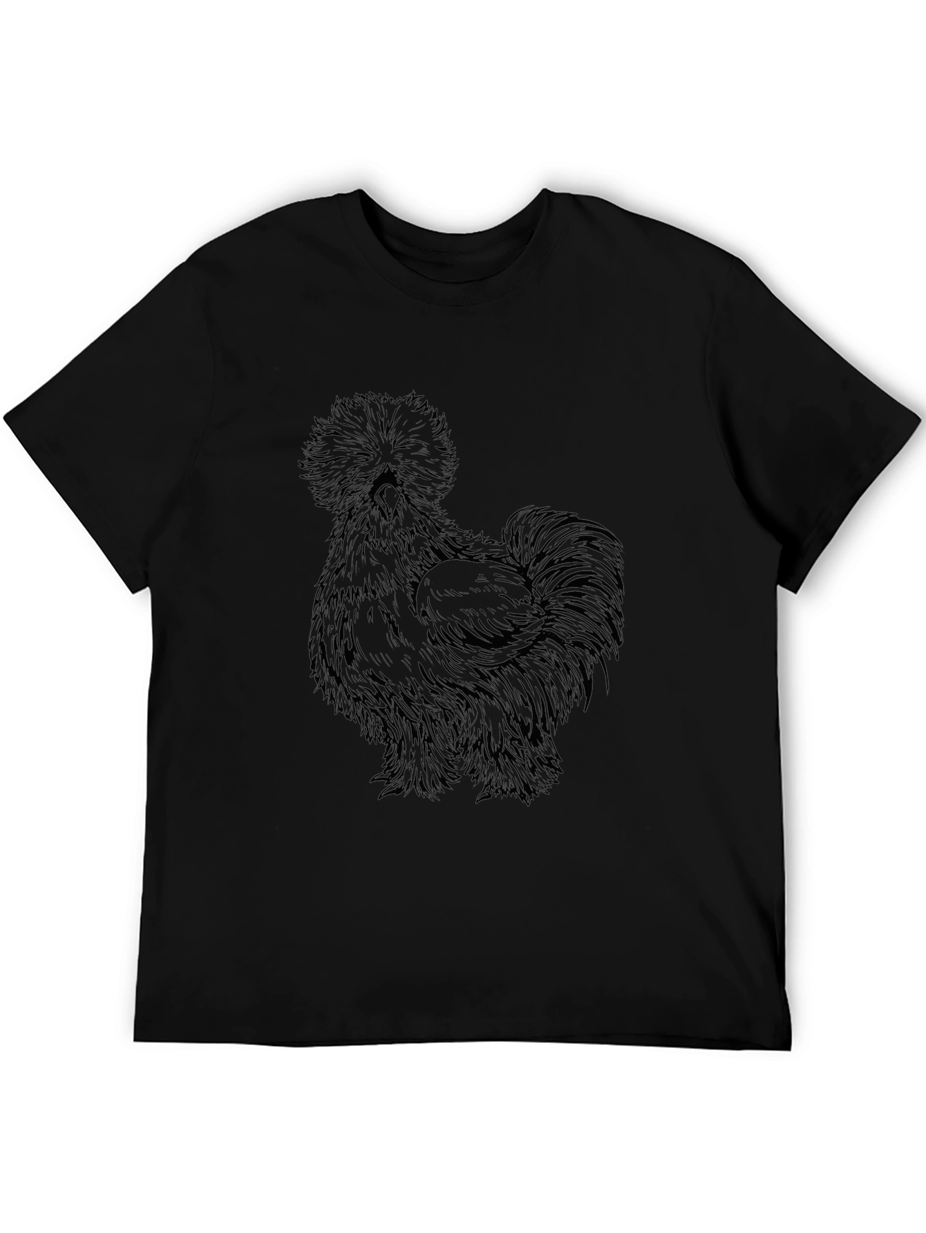 Black Silkie Chicken Graphic T-Shirt