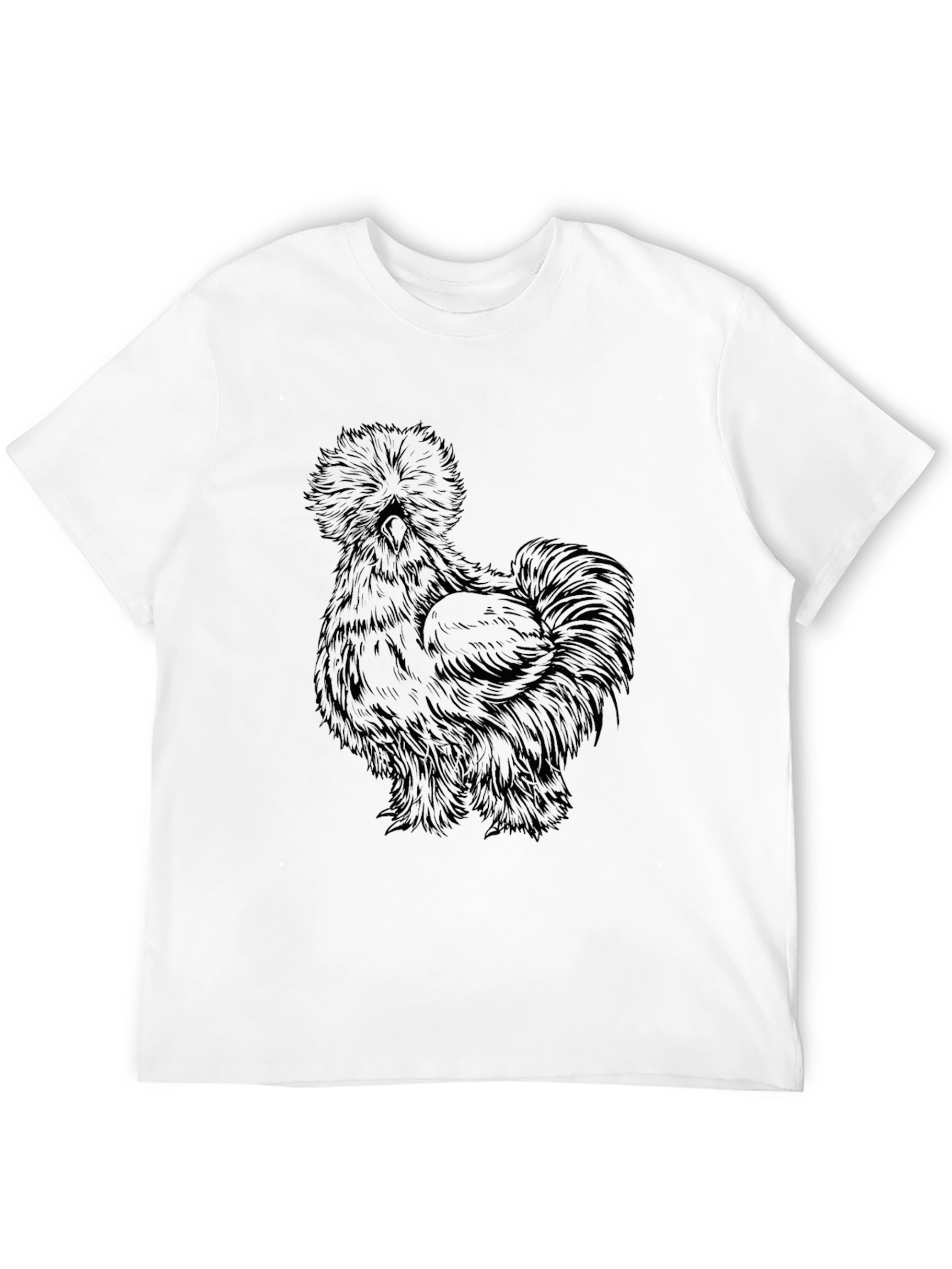 Black Silkie Chicken Graphic T-Shirt