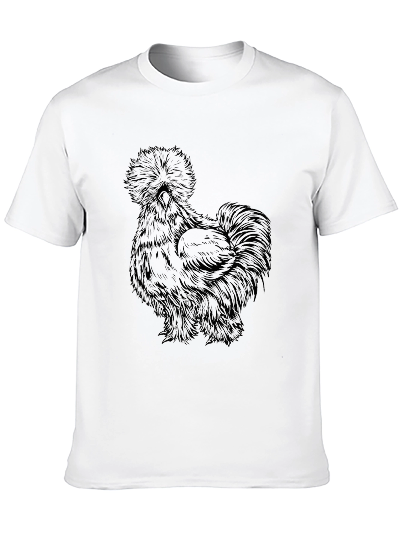 Black Silkie Chicken Graphic T-Shirt