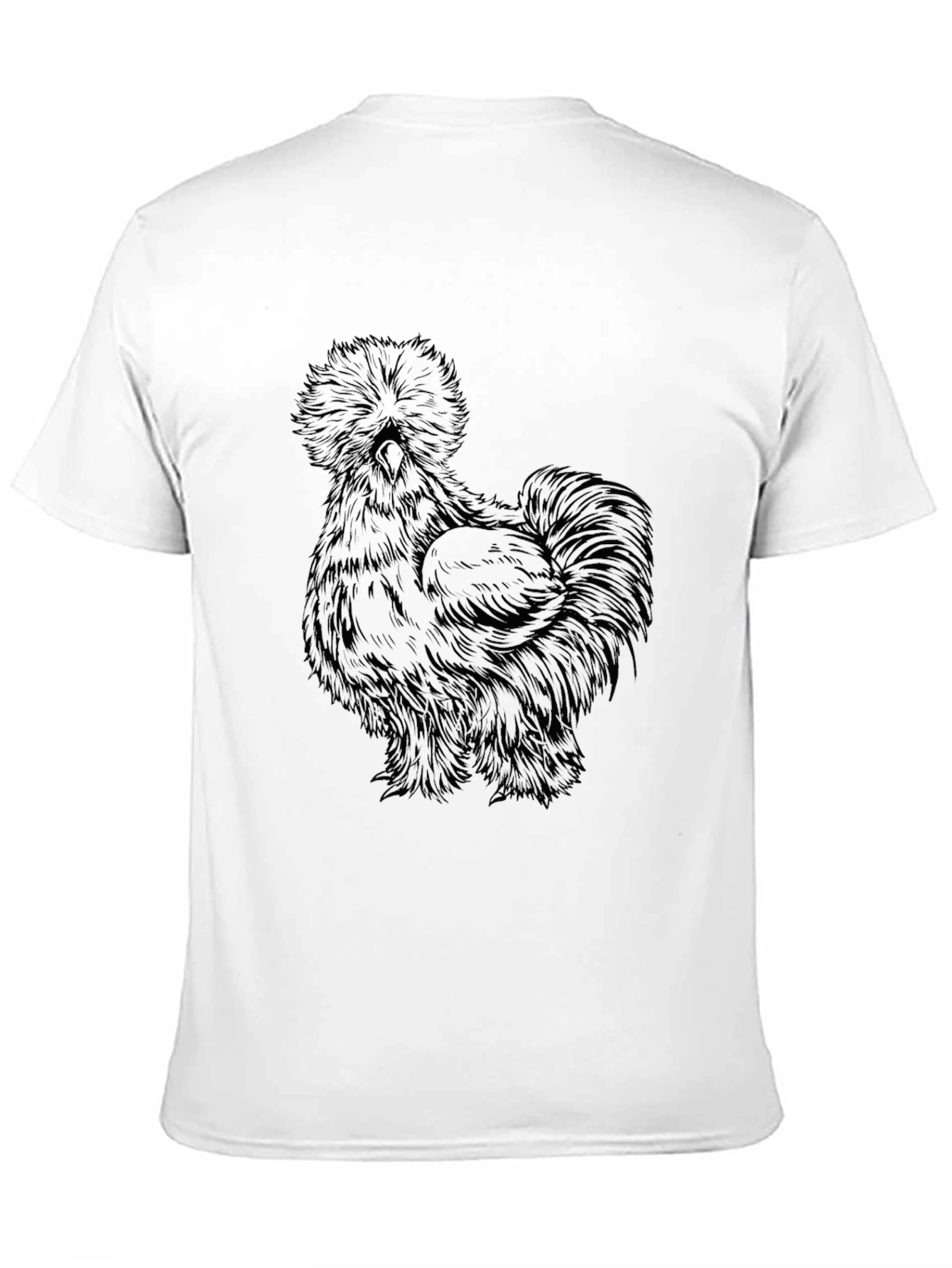 Black Silkie Chicken Graphic T-Shirt