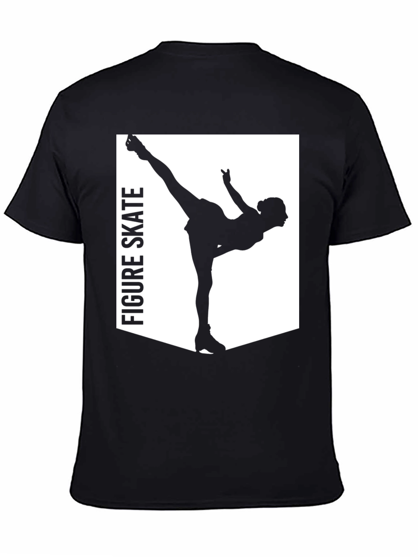 Figure Skate Graphic Tee - Black T-Shirt