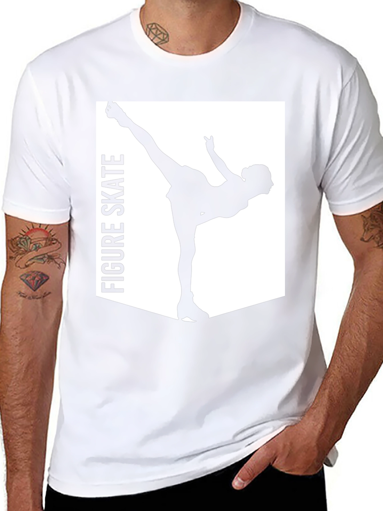 Figure Skate Graphic Tee - Black T-Shirt
