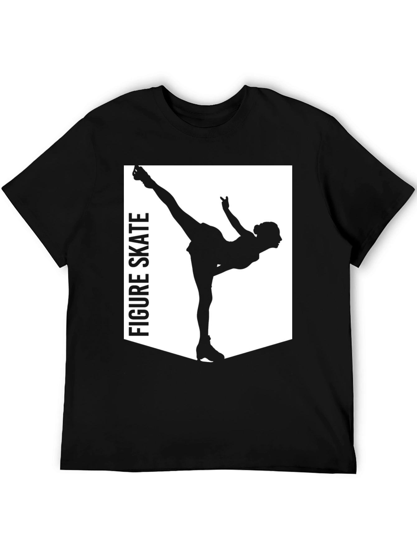 Figure Skate Graphic Tee - Black T-Shirt