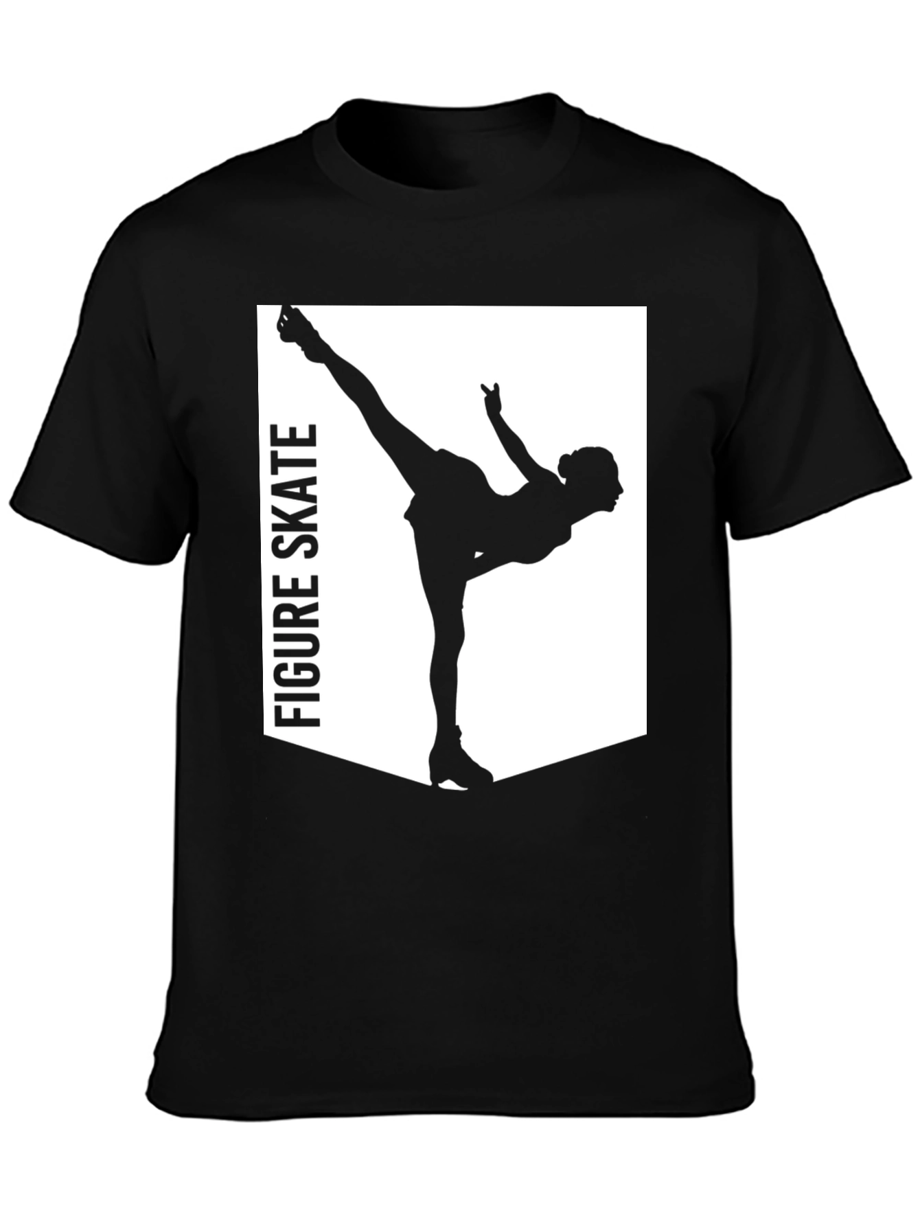 Figure Skate Graphic Tee - Black T-Shirt