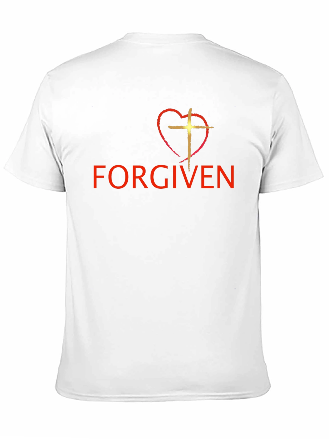 Forgiven Heart Cross Graphic T-Shirt