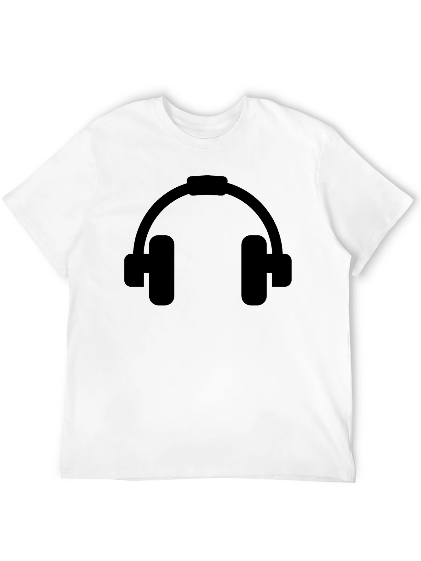 Headphone Graphic Black T-Shirt