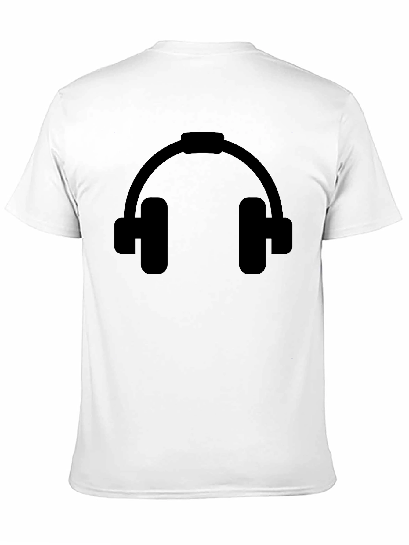 Headphone Graphic Black T-Shirt