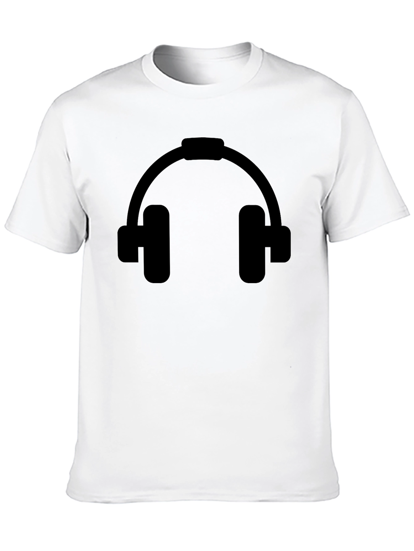 Headphone Graphic Black T-Shirt