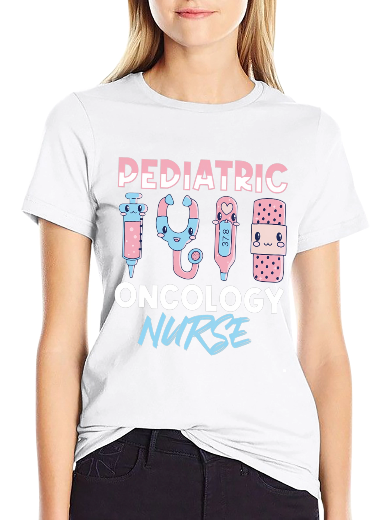 Pediatric Oncology Nurse T-Shirt - Cute Medical Design