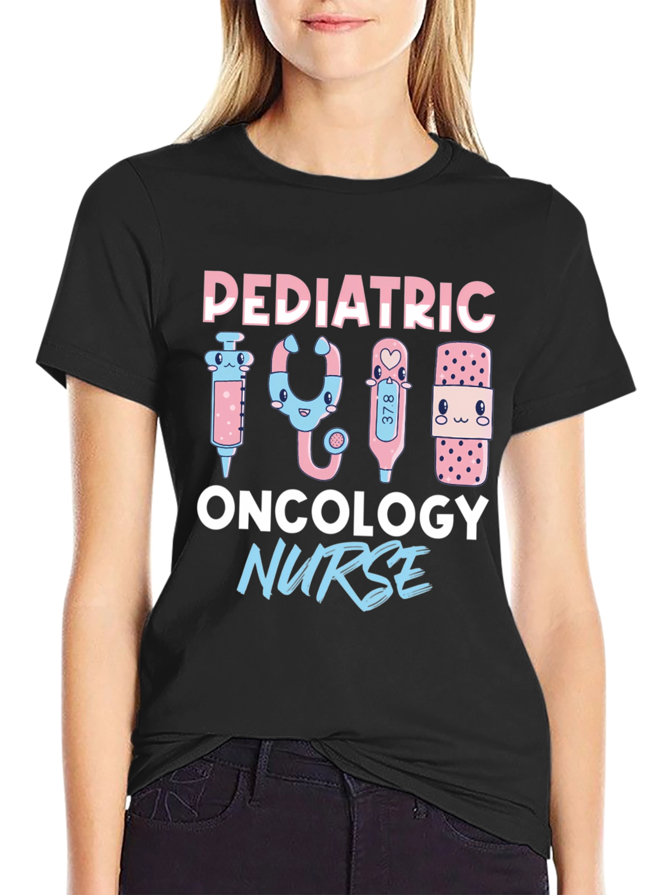 Pediatric Oncology Nurse T-Shirt - Cute Medical Design