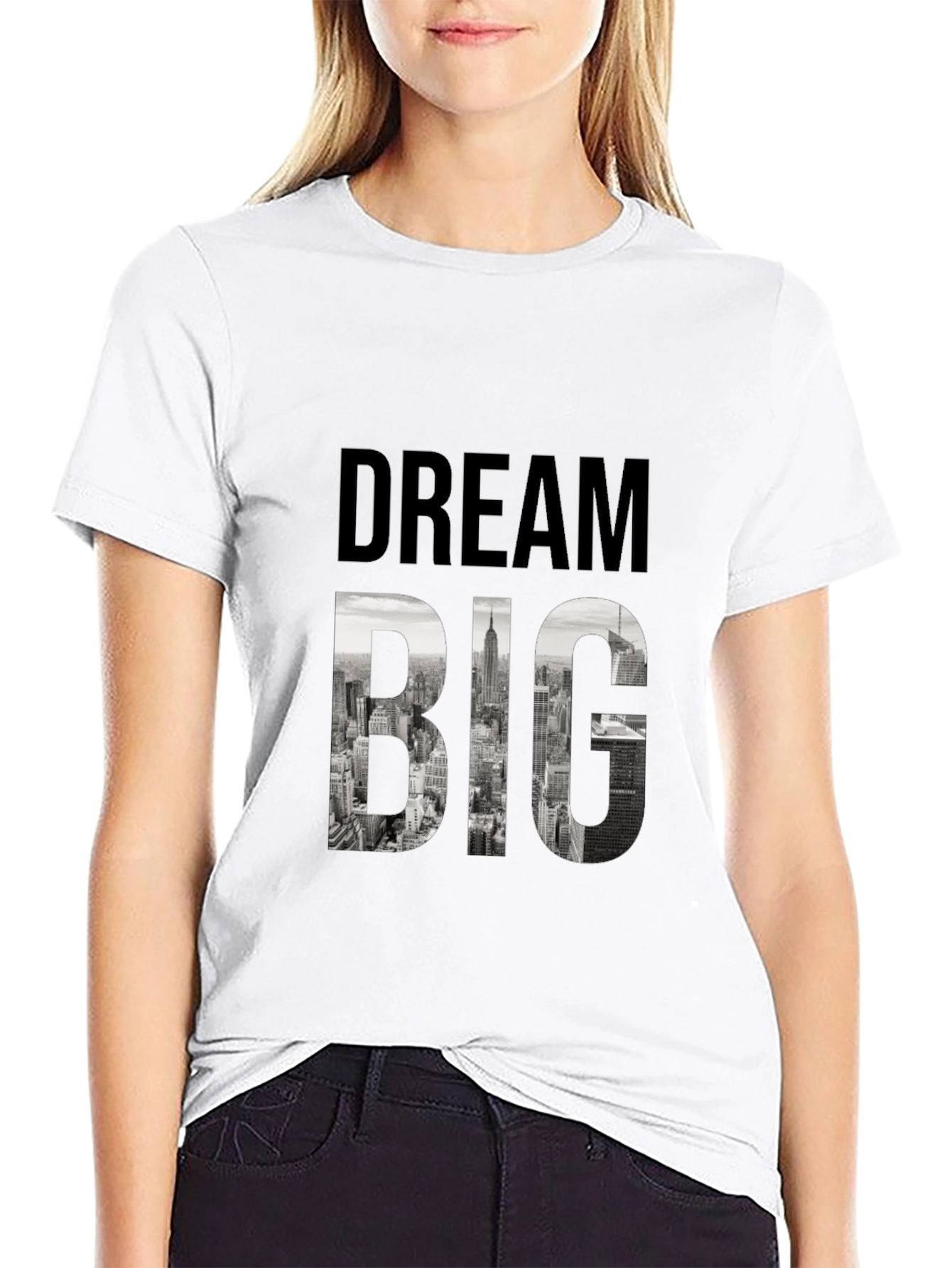 Dream Big Graphic Tee - Black