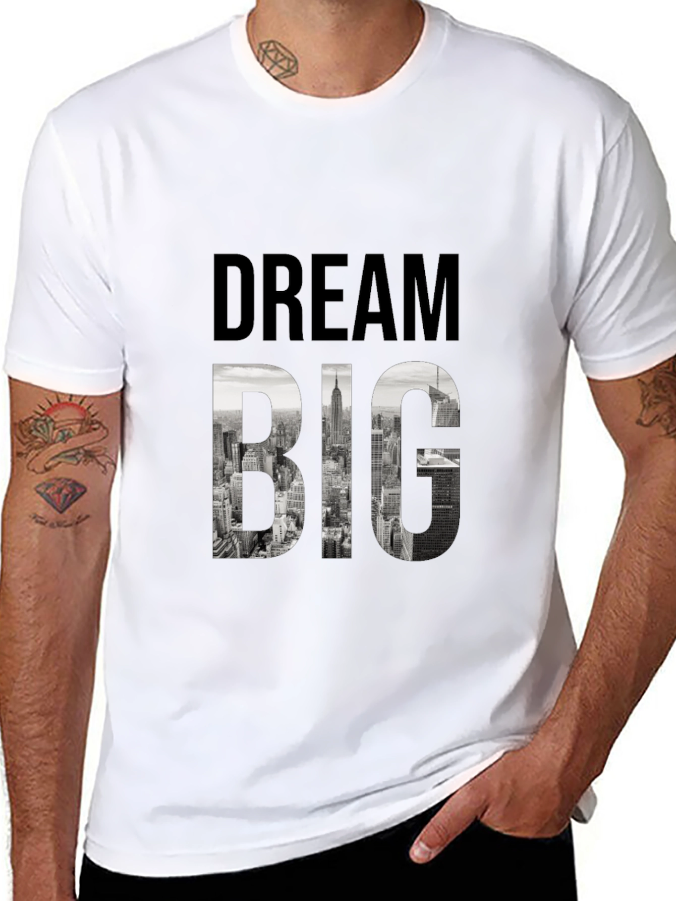 Dream Big Graphic Tee - Black
