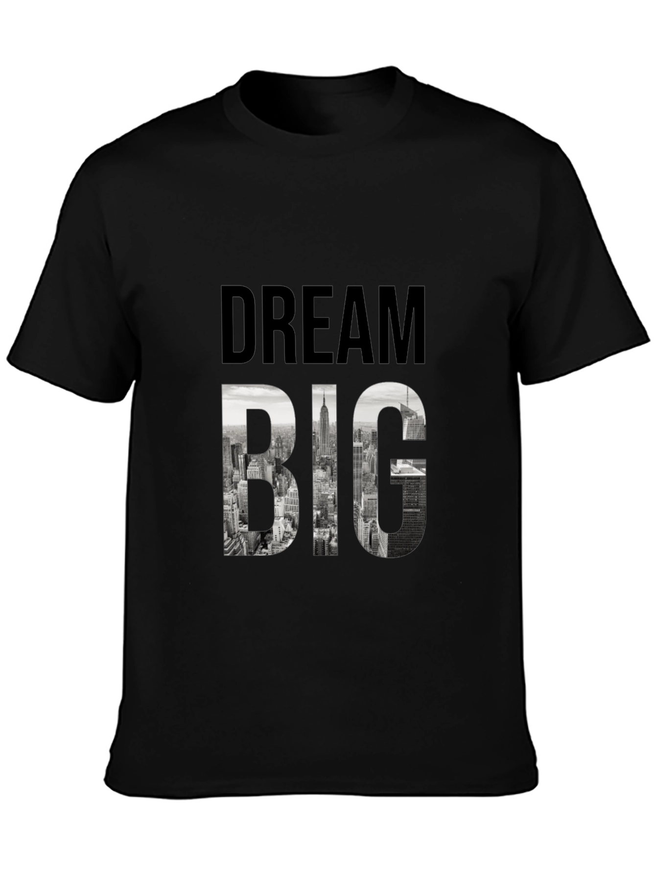 Dream Big Graphic Tee - Black