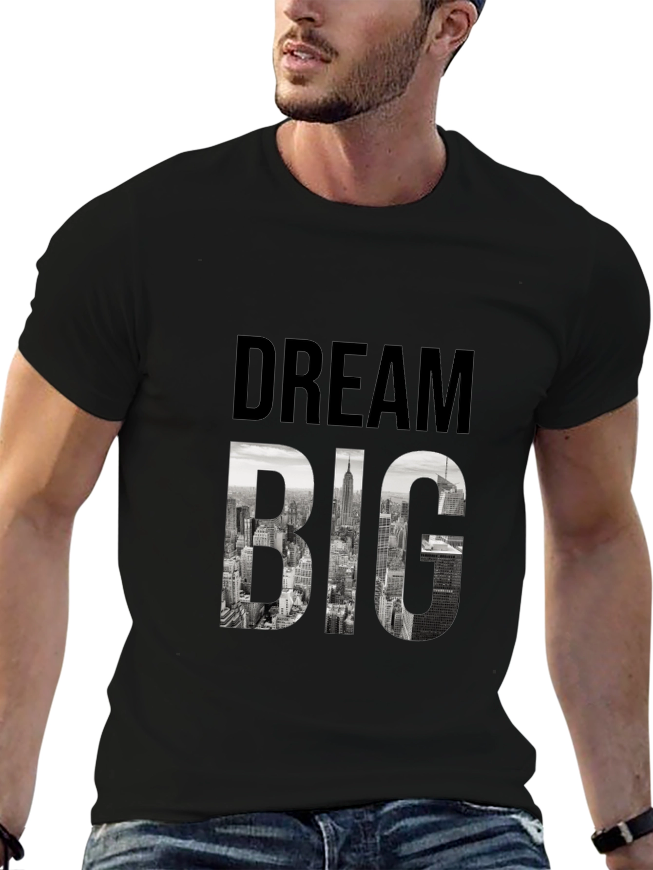 Dream Big Graphic Tee - Black