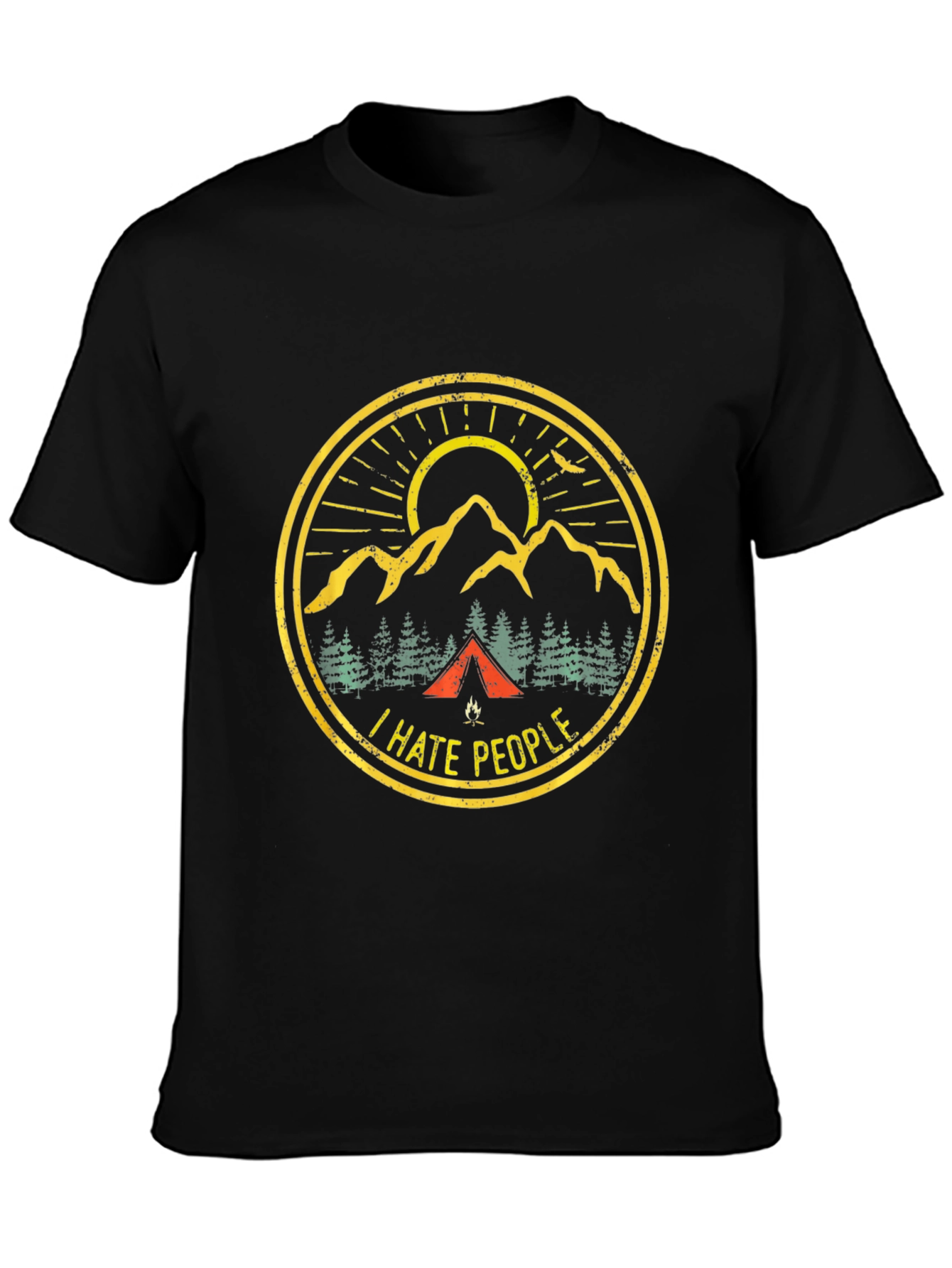 I Hate People Camping Graphic Tee