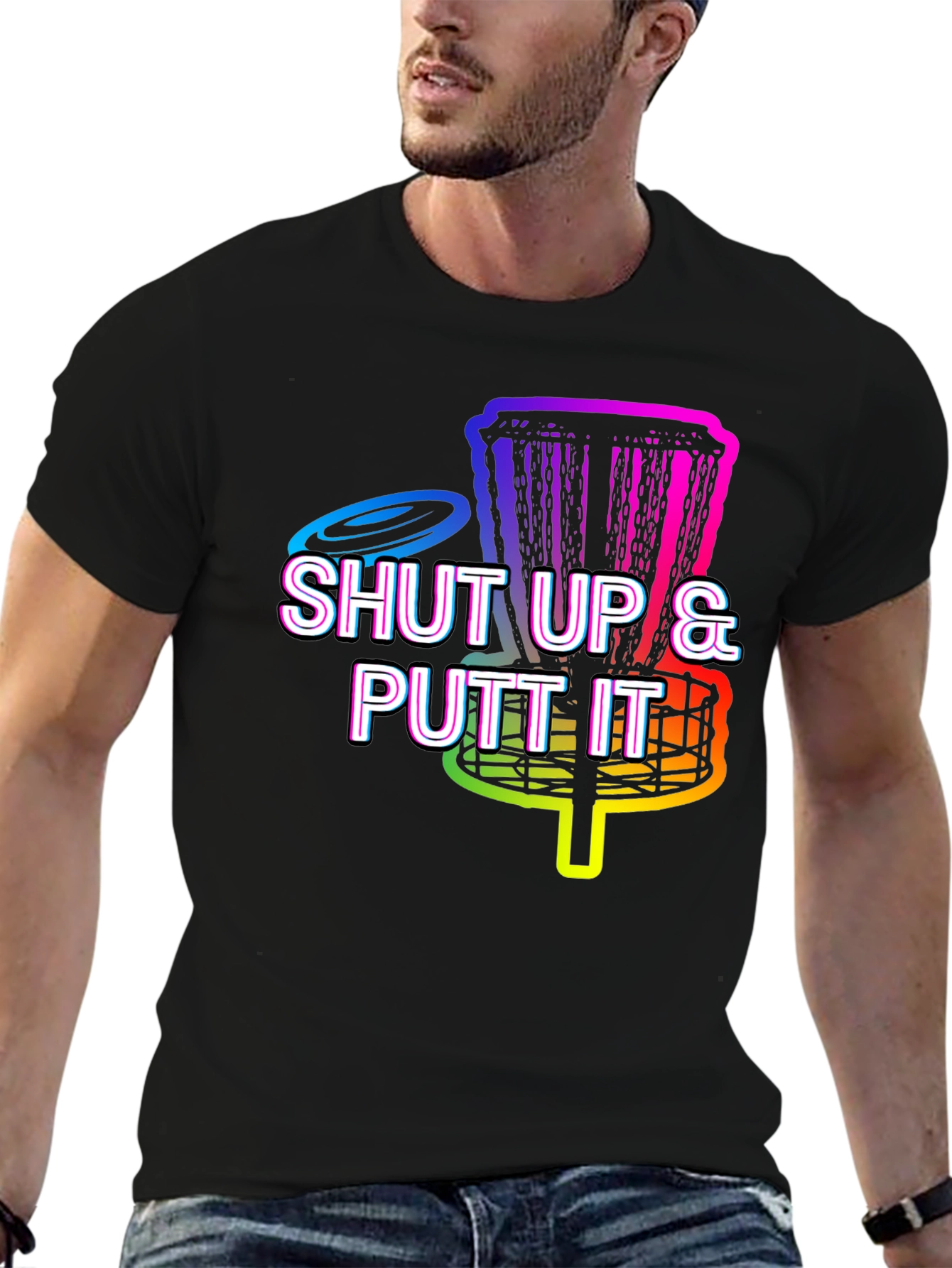Shut Up & Putt It Black T-Shirt